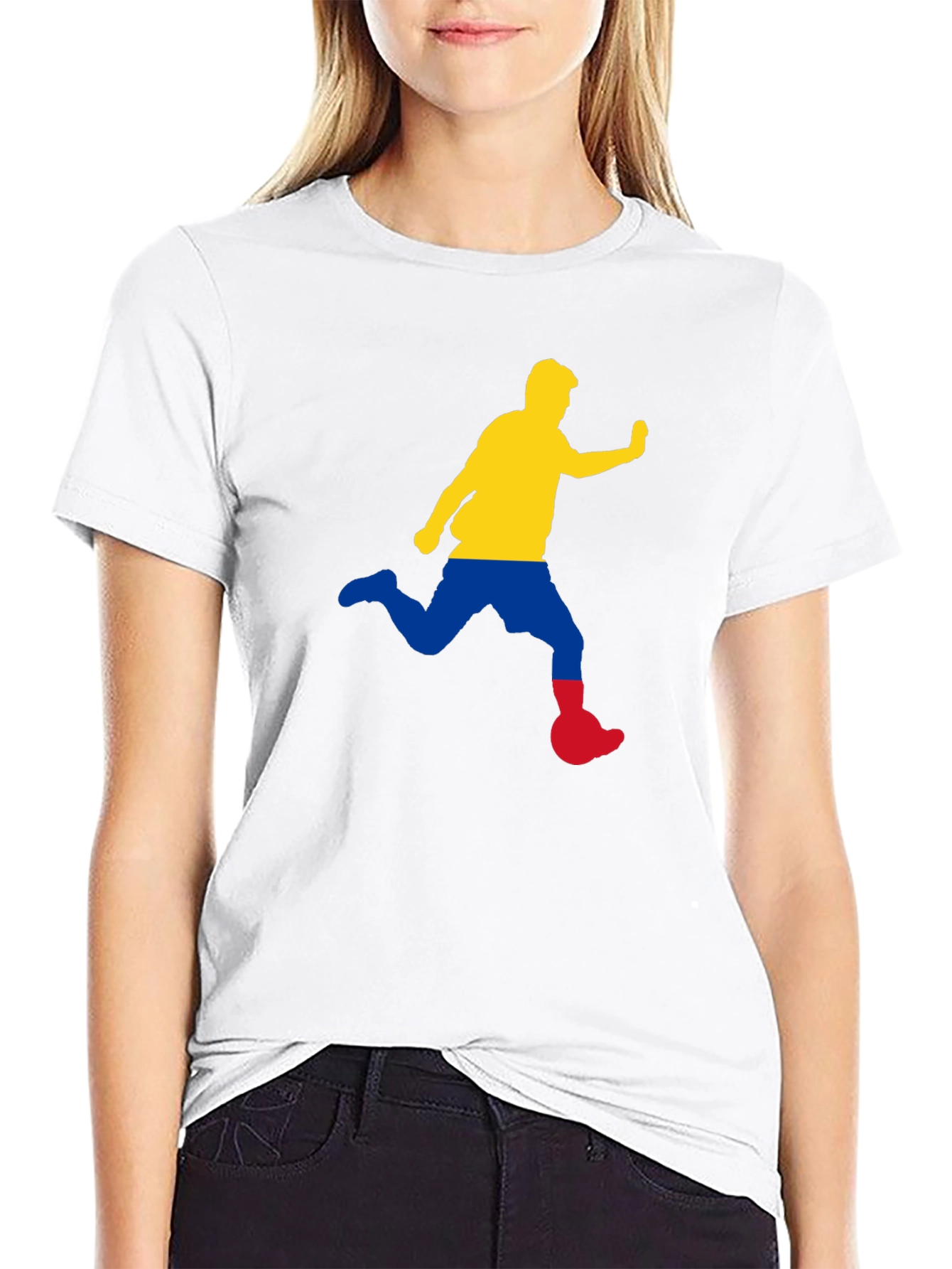 Soccer Player Graphic Tee - Unique Design