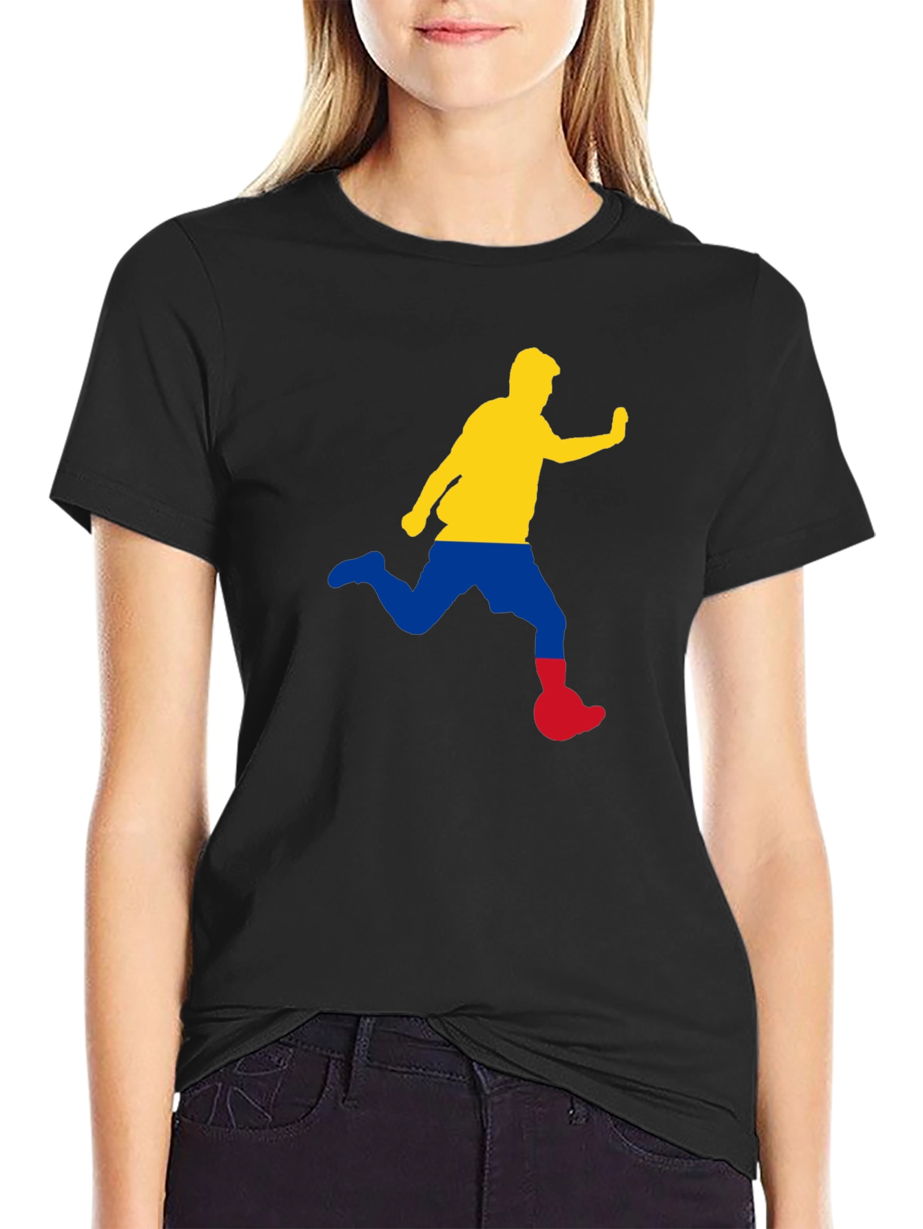 Soccer Player Graphic Tee - Unique Design