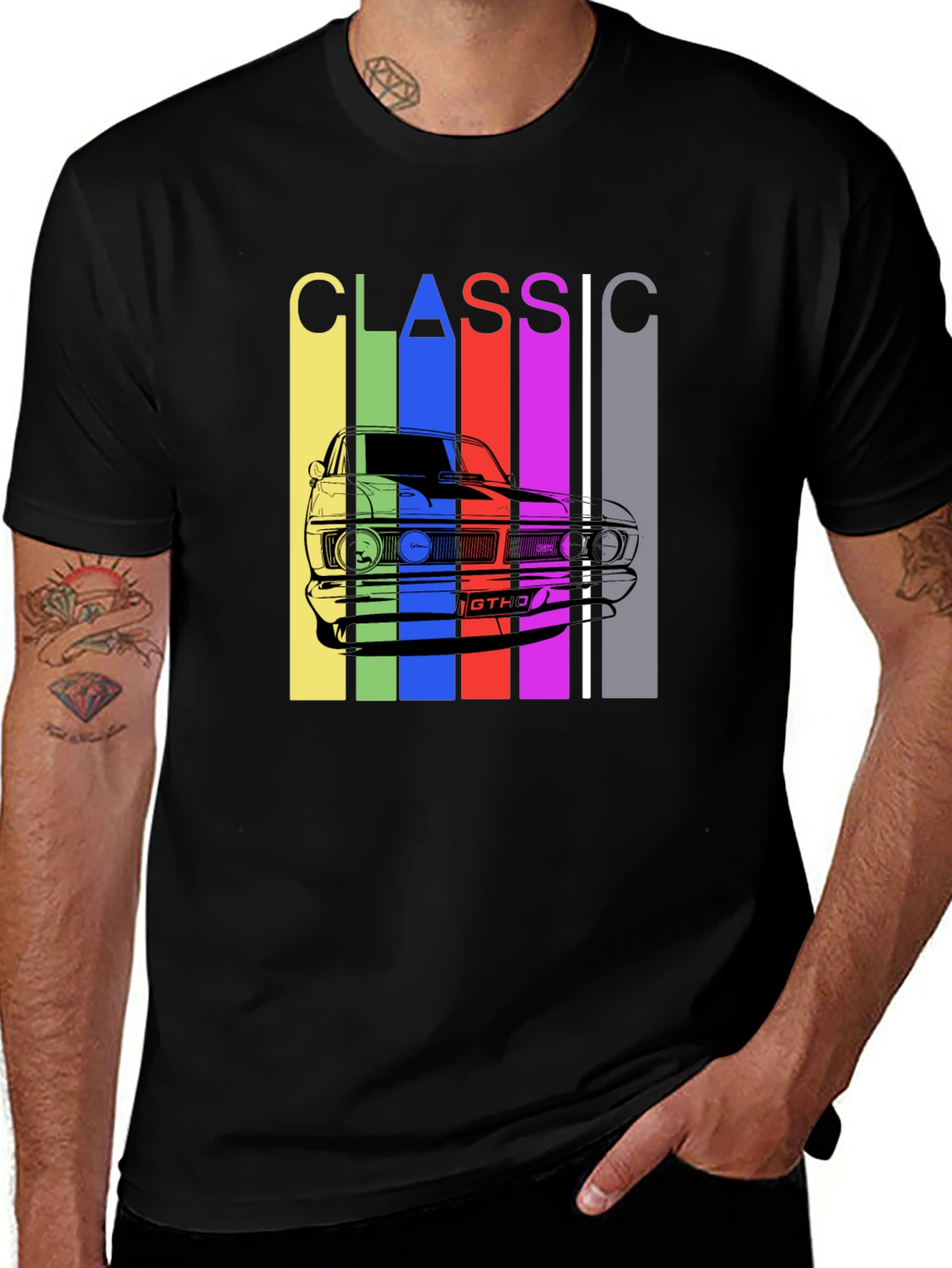 Classic Car T-Shirt - Retro Style Mens Tee