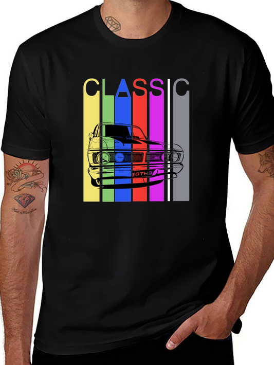 Classic Car T-Shirt - Retro Style Mens Tee