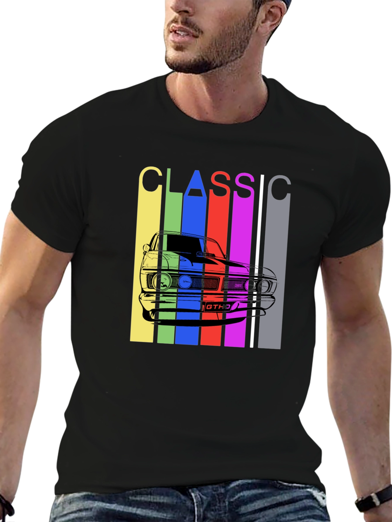 Classic Car T-Shirt - Retro Style Mens Tee
