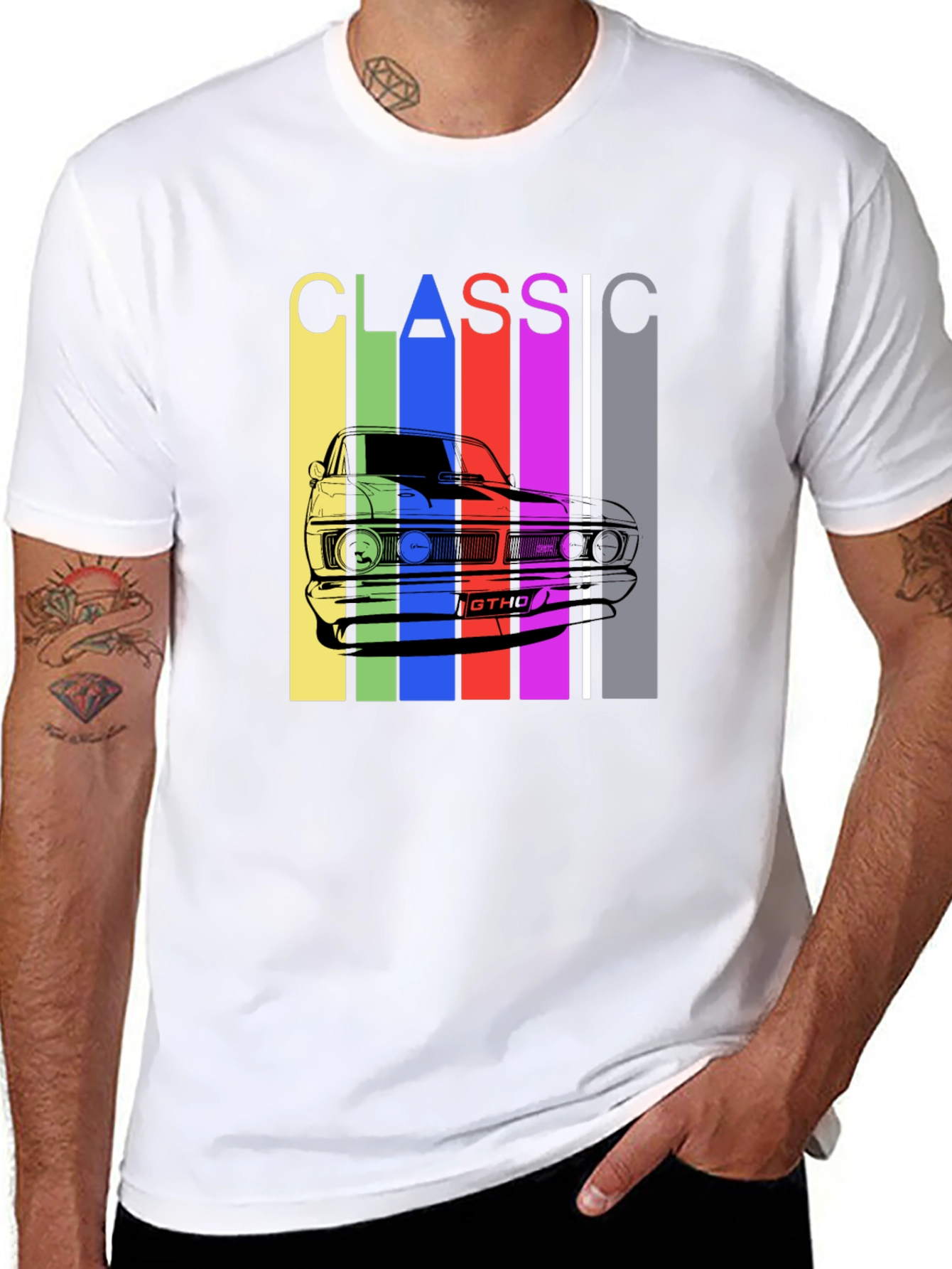 Classic Car T-Shirt - Retro Style Mens Tee