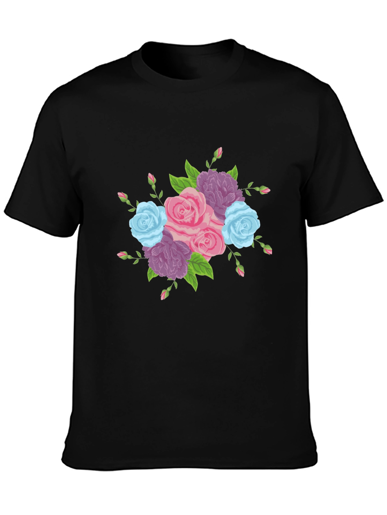 Floral Bouquet Graphic Tee - Stylish Comfort