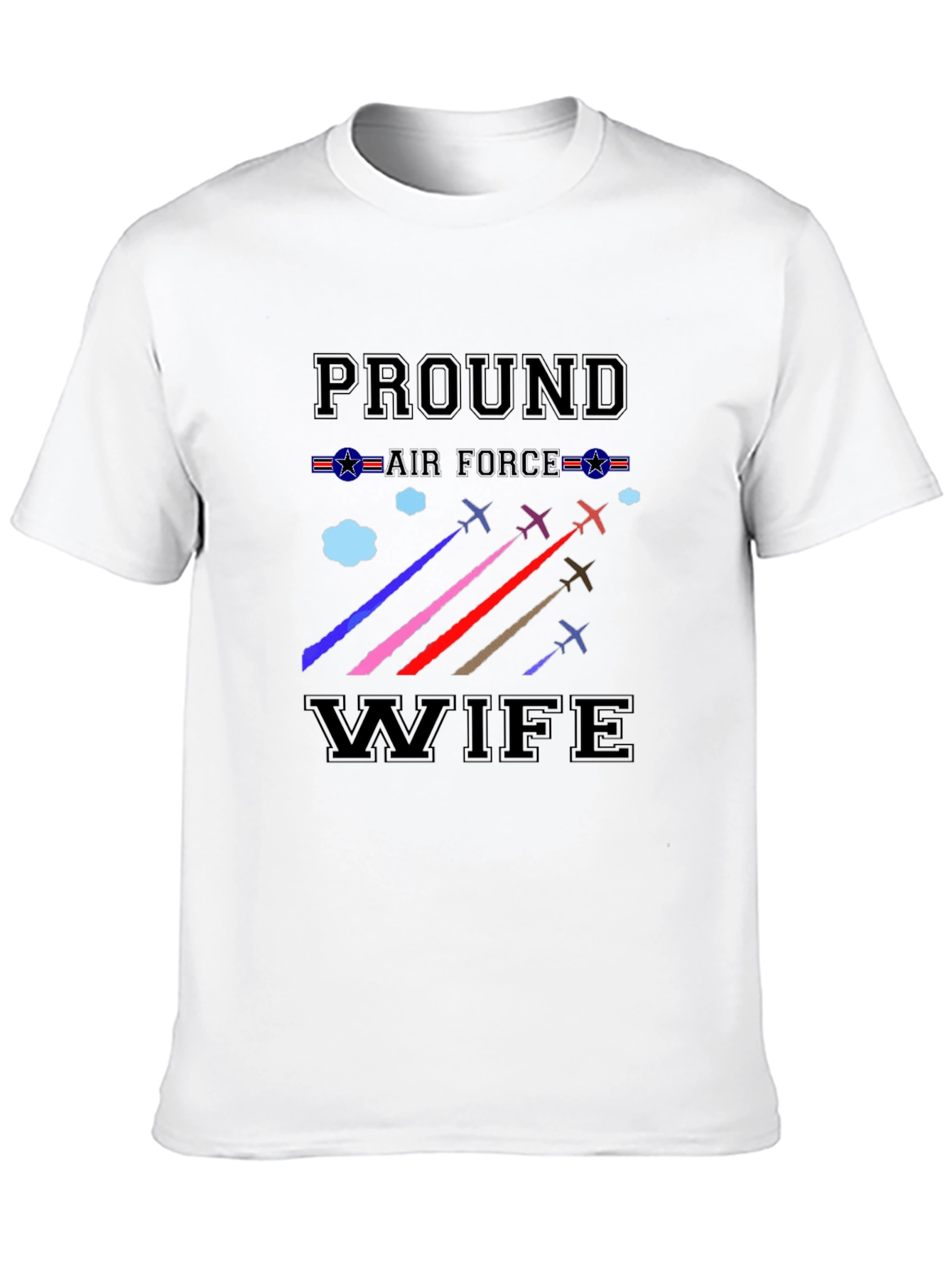 Proud Air Force Wife Graphic T-Shirt