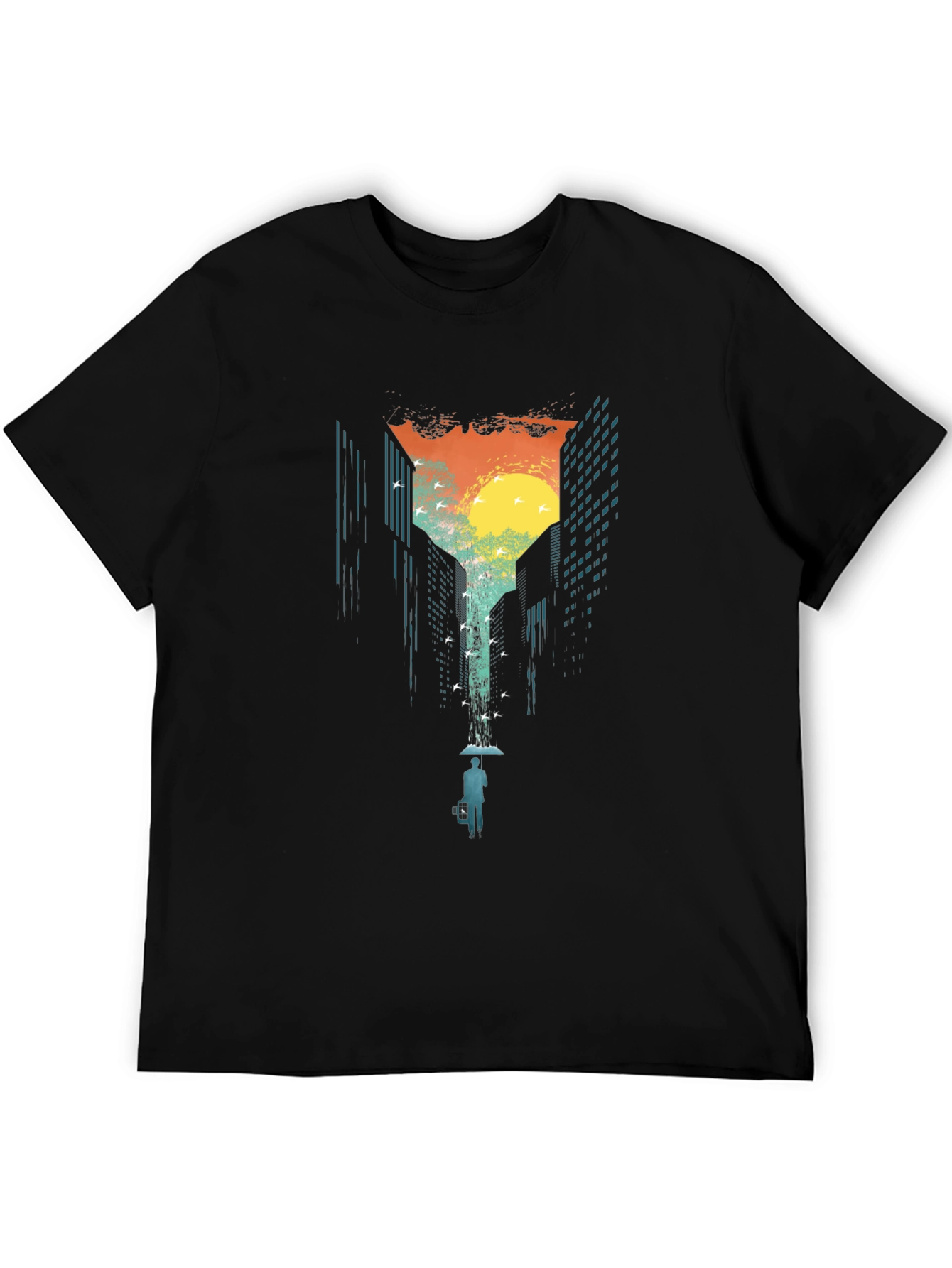 Cityscape Graphic T-Shirt - Urban Escape Design