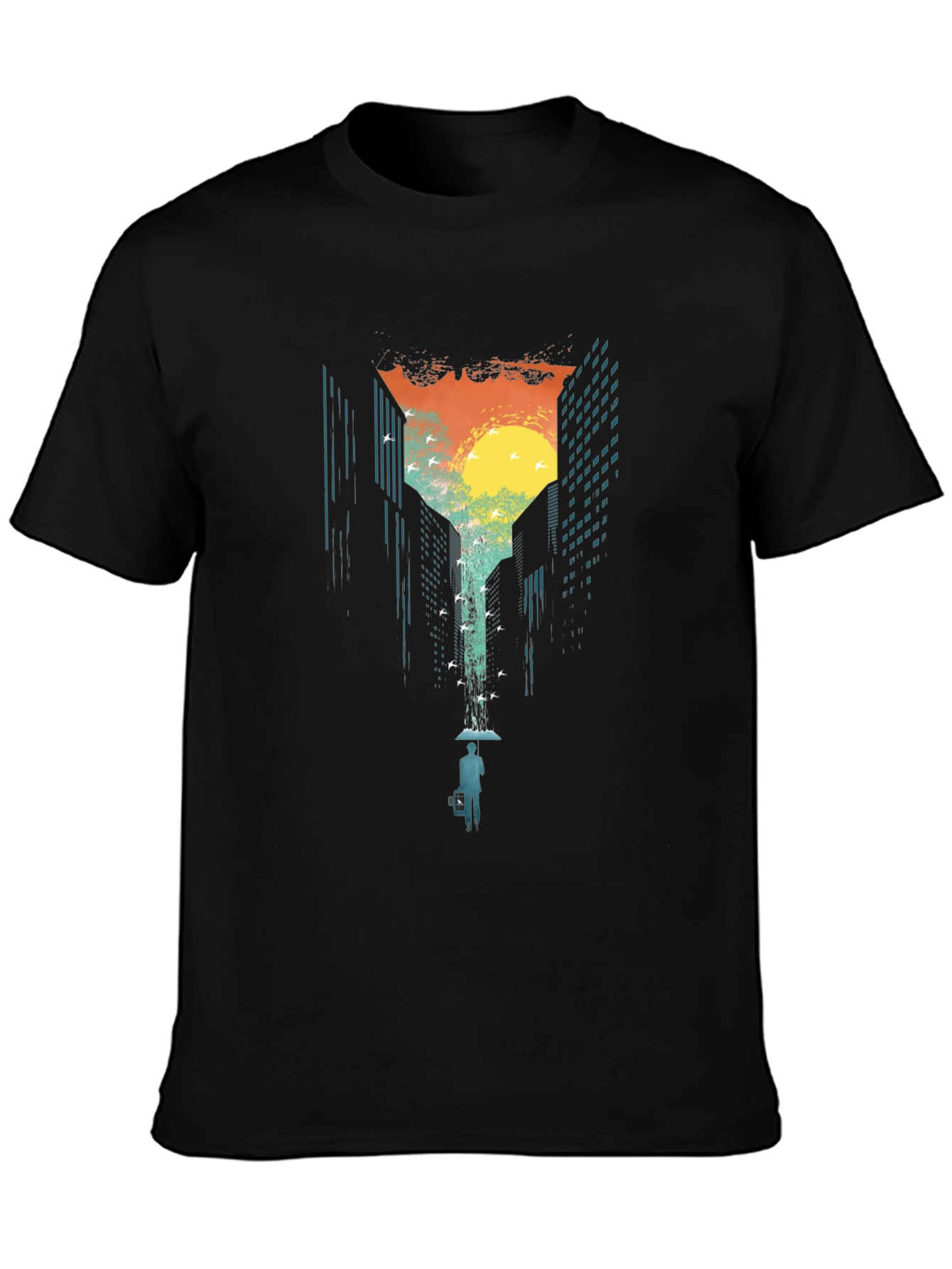 Cityscape Graphic T-Shirt - Urban Escape Design