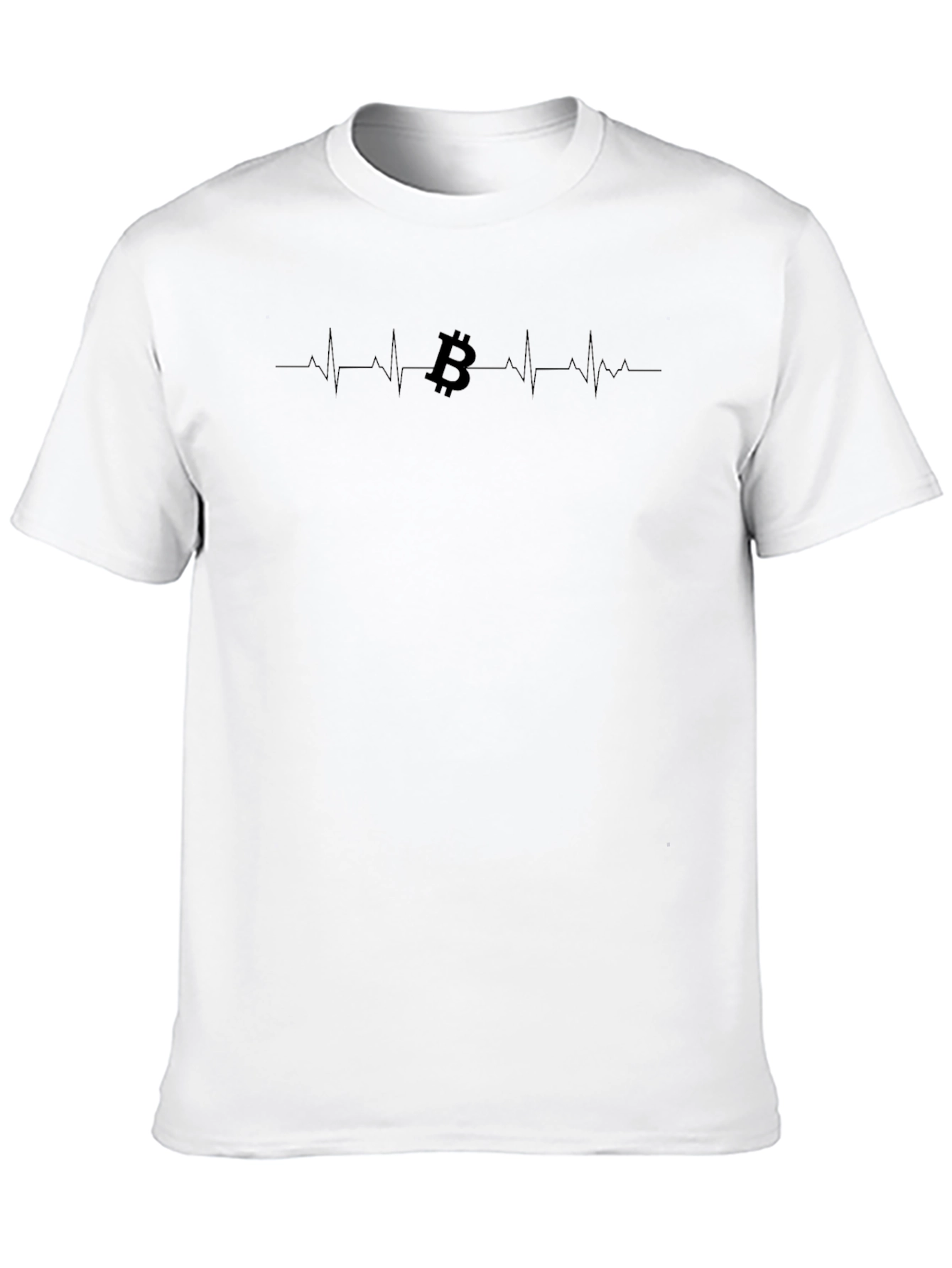 Bitcoin Heartbeat Black T-Shirt