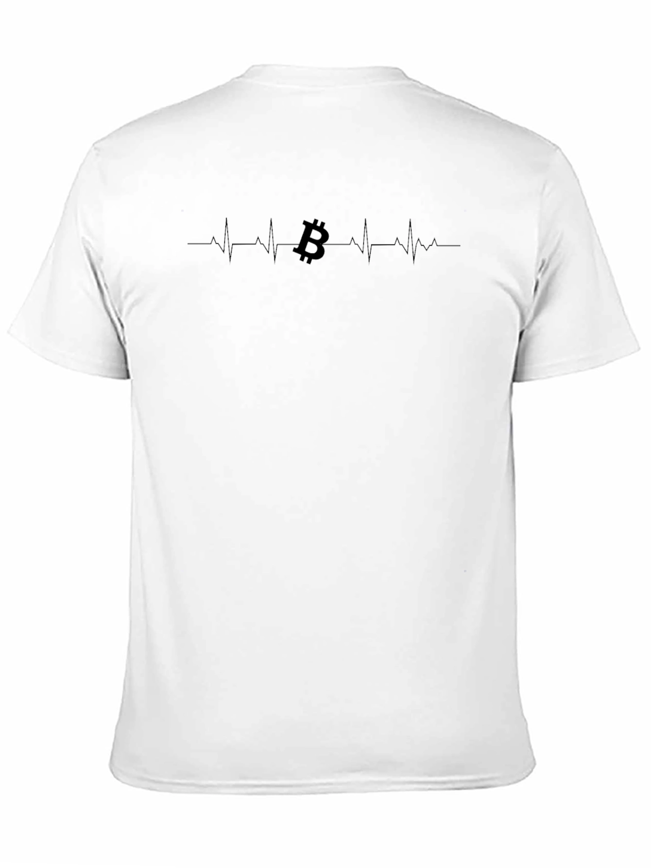 Bitcoin Heartbeat Black T-Shirt