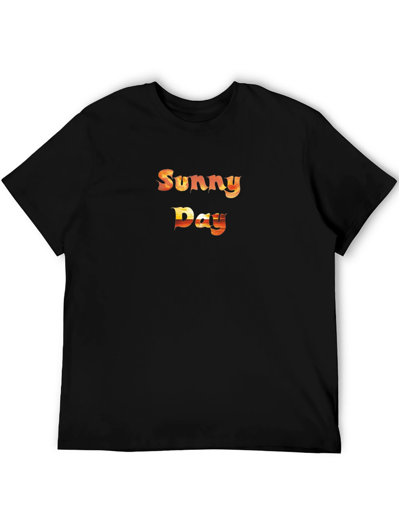 Sunny Day Graphic Black T-Shirt