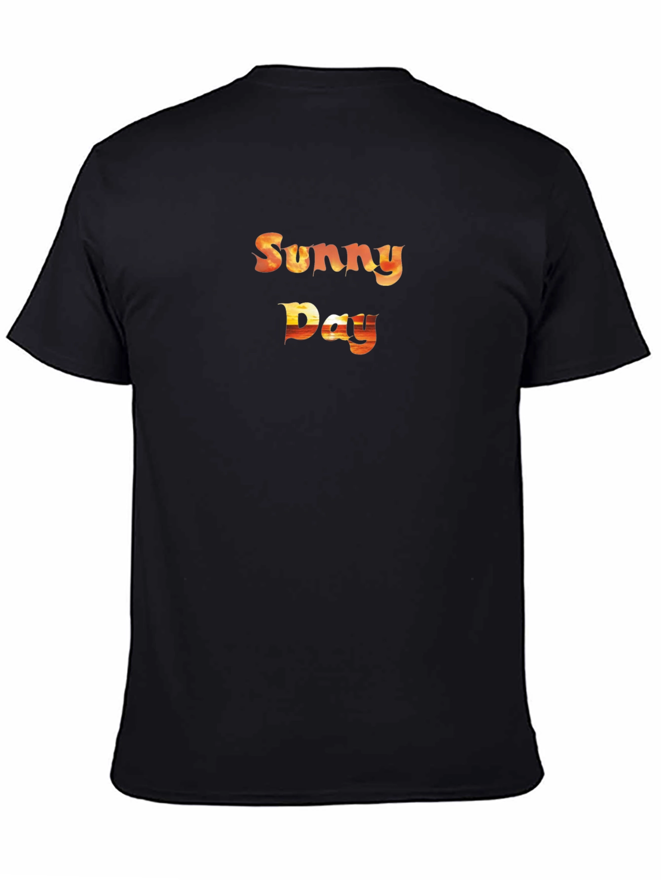 Sunny Day Graphic Black T-Shirt
