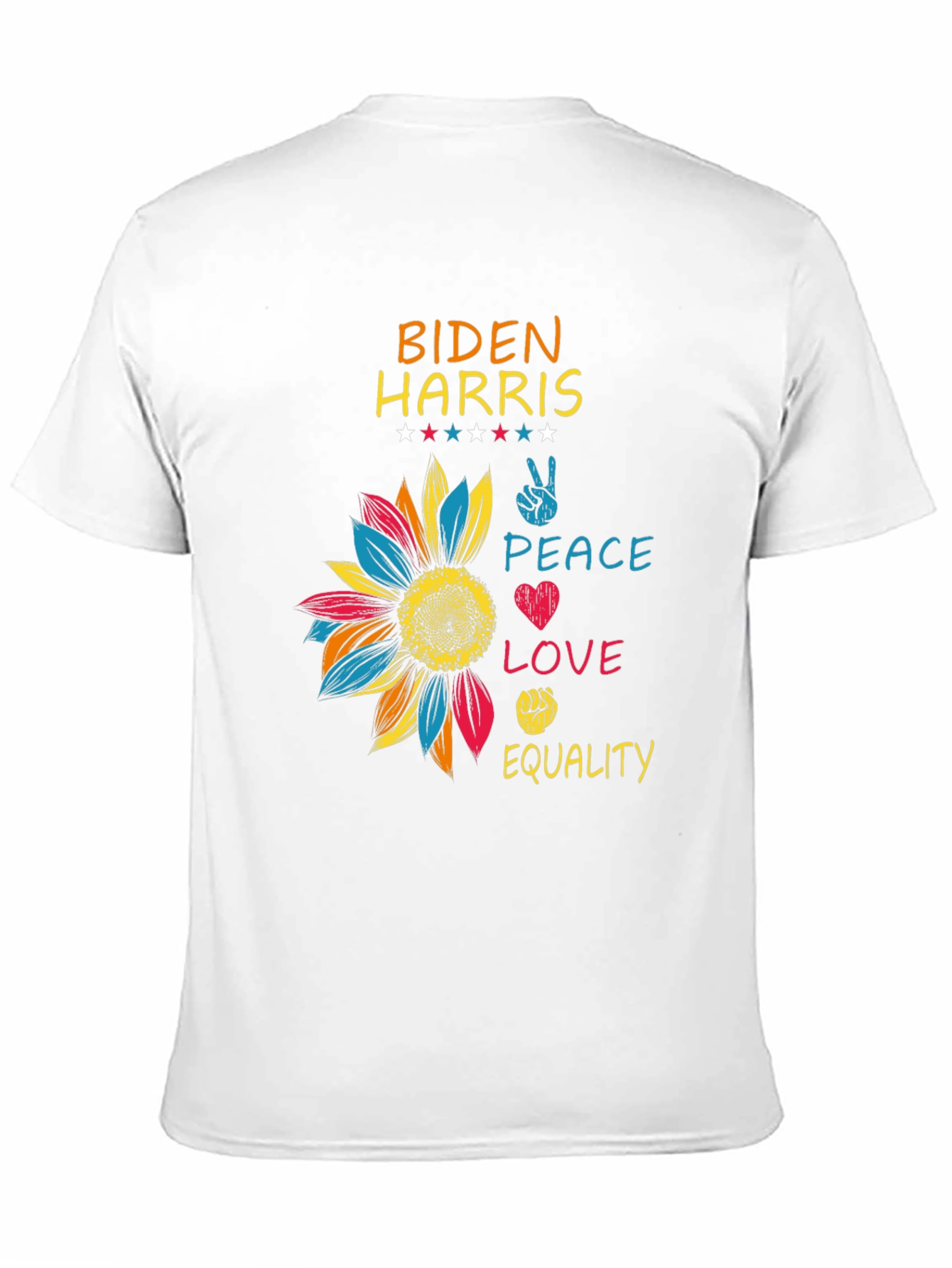 Biden Harris Peace Love Equality T-Shirt