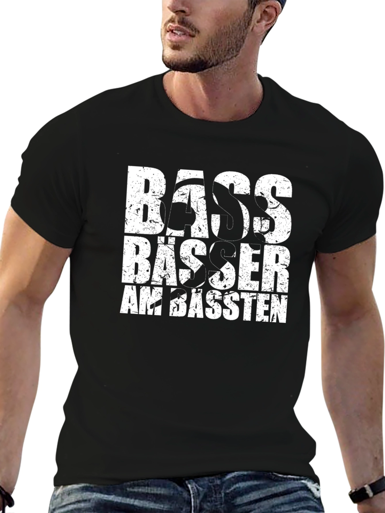 Bass Guitar Musician Black T-Shirt