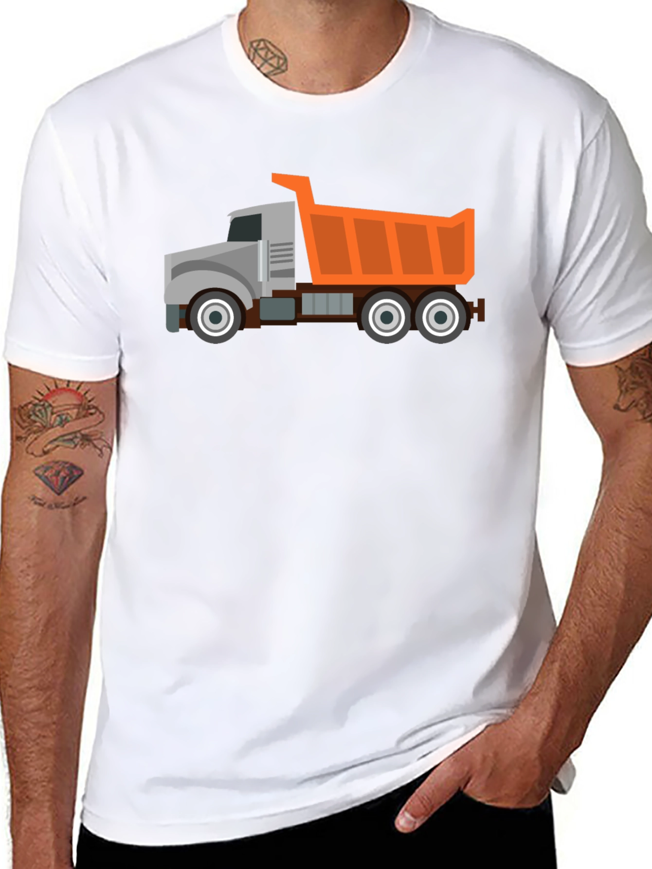 Dump Truck Graphic T-Shirt - Heavy Duty Fun!