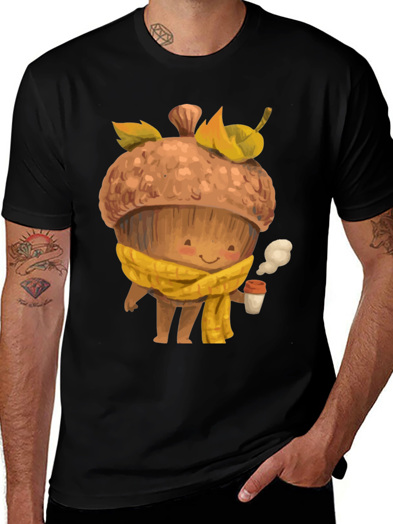 Cute Acorn Coffee Lover T-Shirt