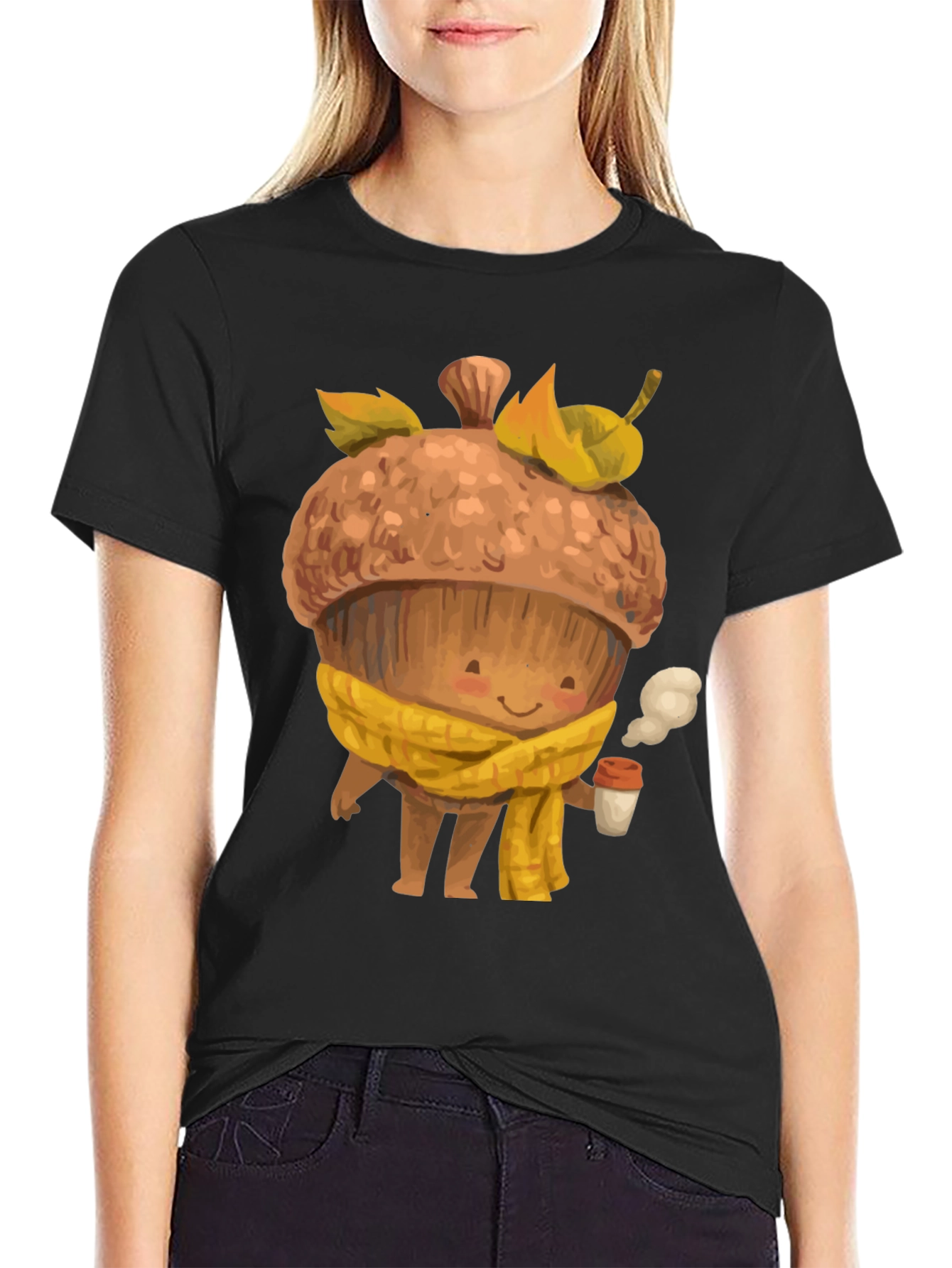 Cute Acorn Coffee Lover T-Shirt