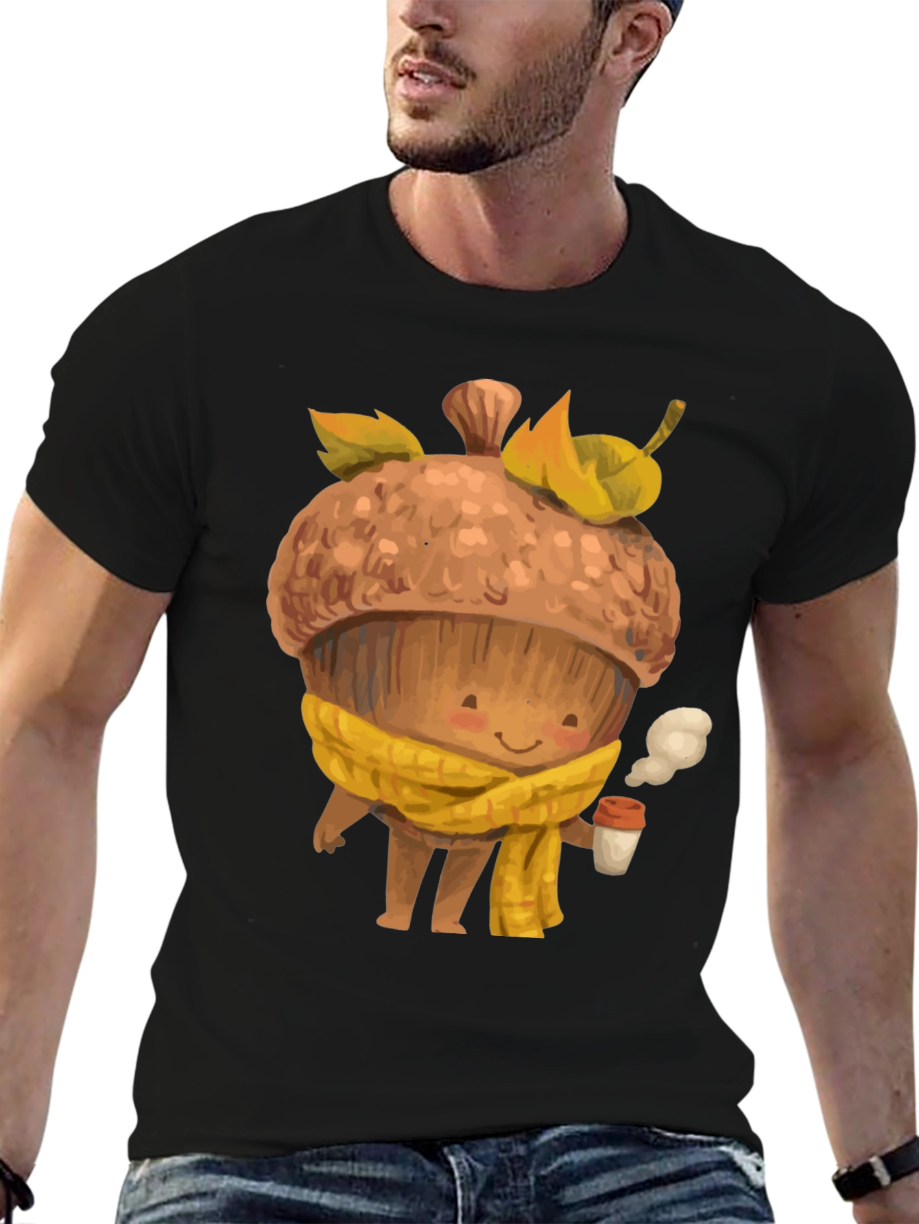 Cute Acorn Coffee Lover T-Shirt