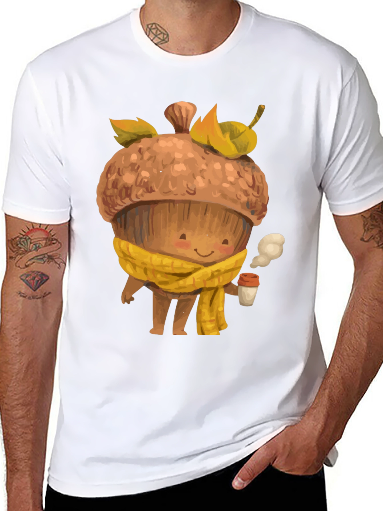 Cute Acorn Coffee Lover T-Shirt