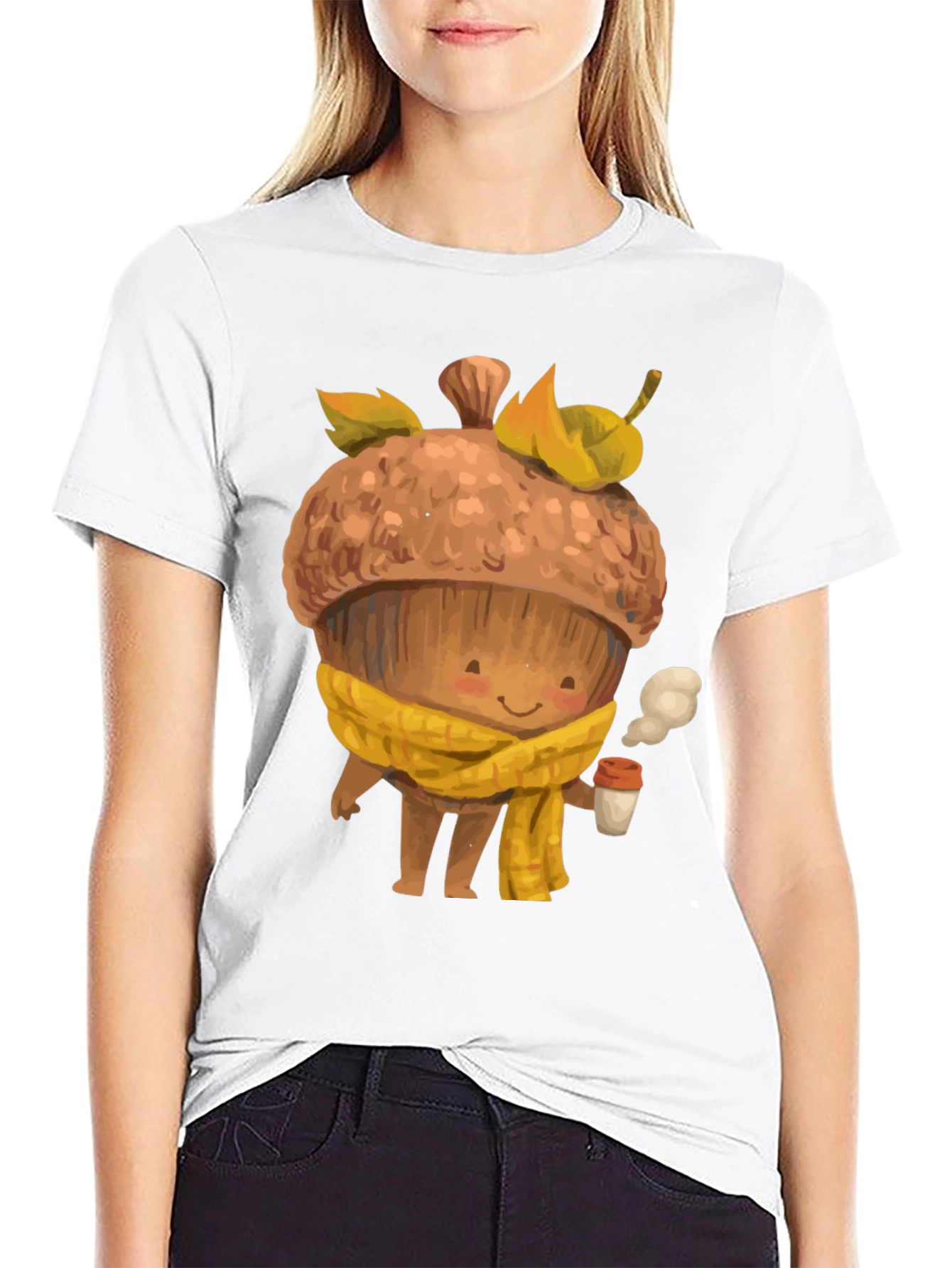 Cute Acorn Coffee Lover T-Shirt