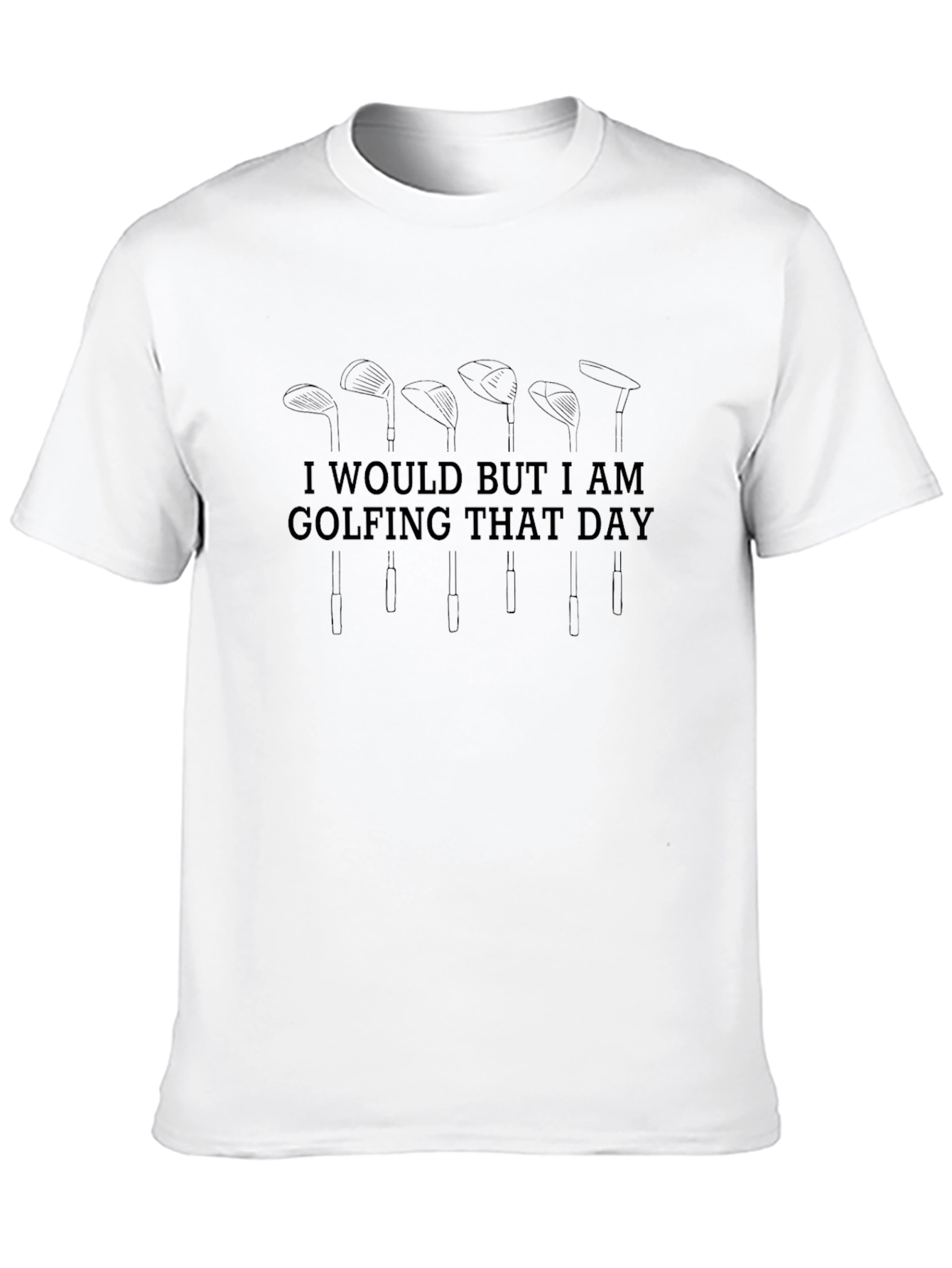 Golfing That Day Mens Black Tee