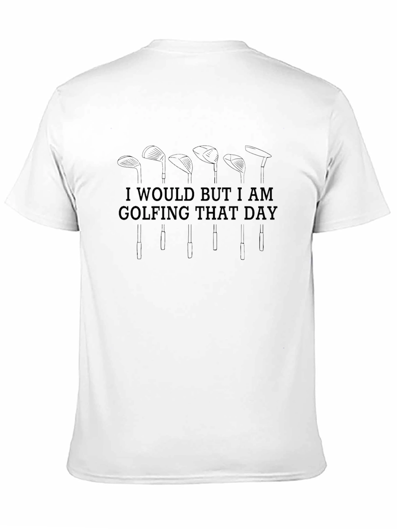 Golfing That Day Mens Black Tee