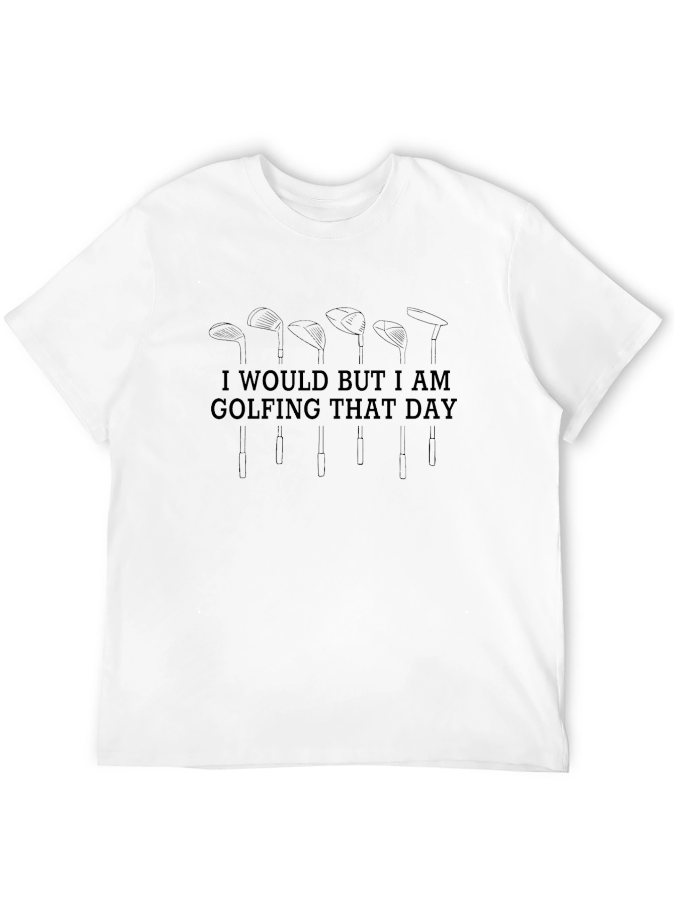 Golfing That Day Mens Black Tee