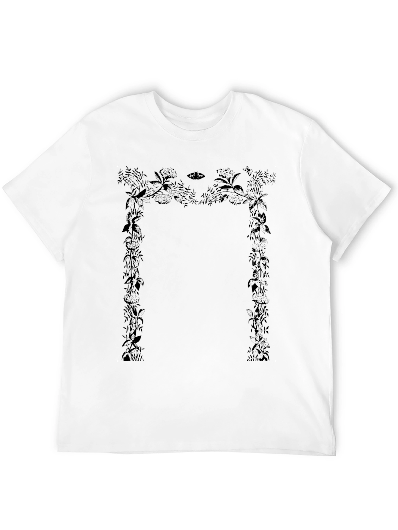 Botanical Portal Black T-Shirt