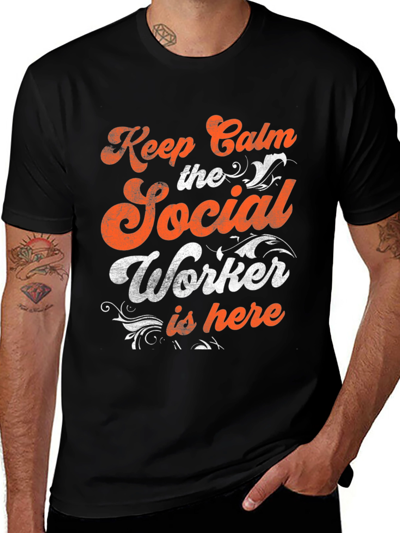 Social Worker T-Shirt - Keep Calm Funny Tee