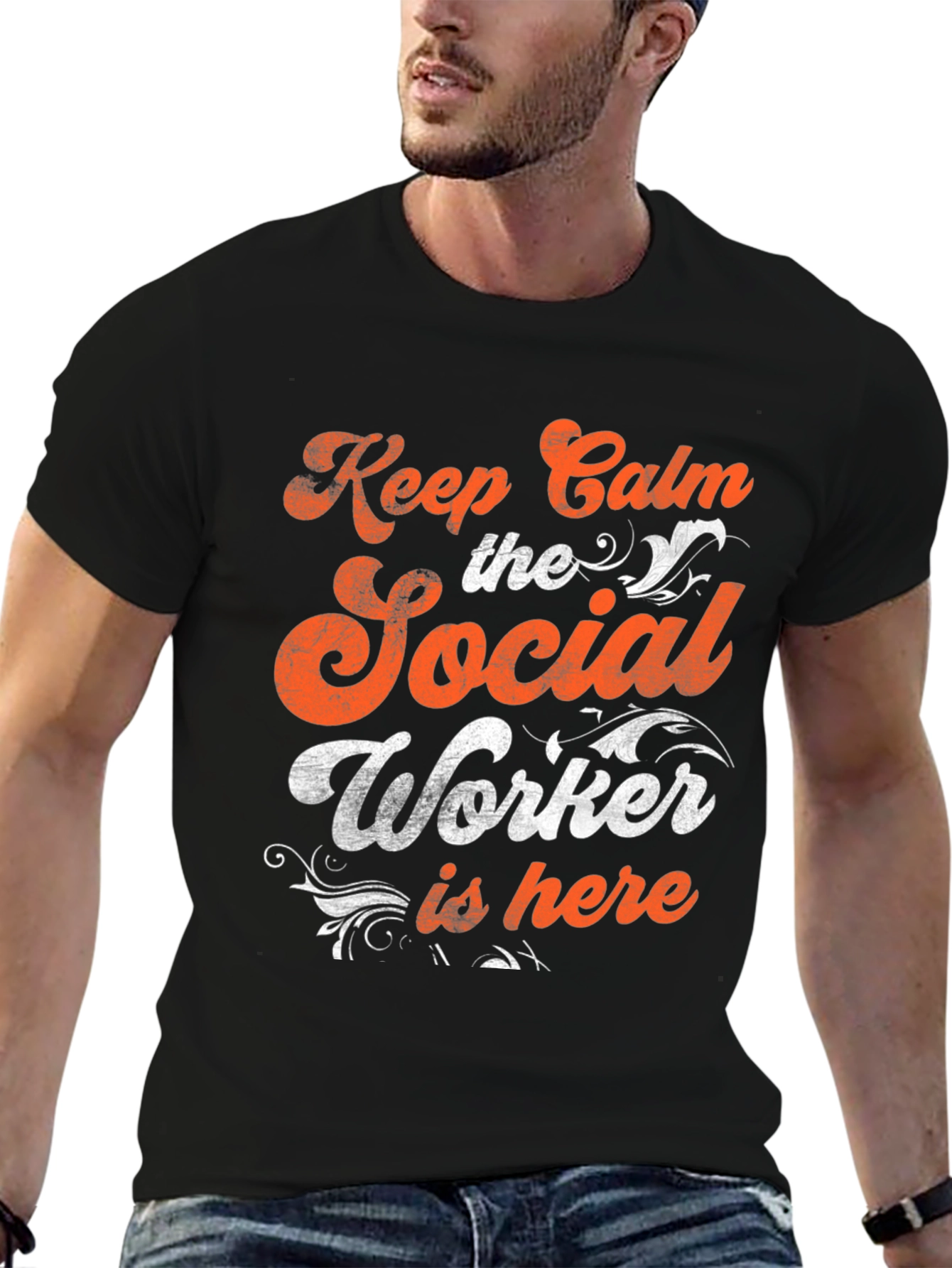 Social Worker T-Shirt - Keep Calm Funny Tee