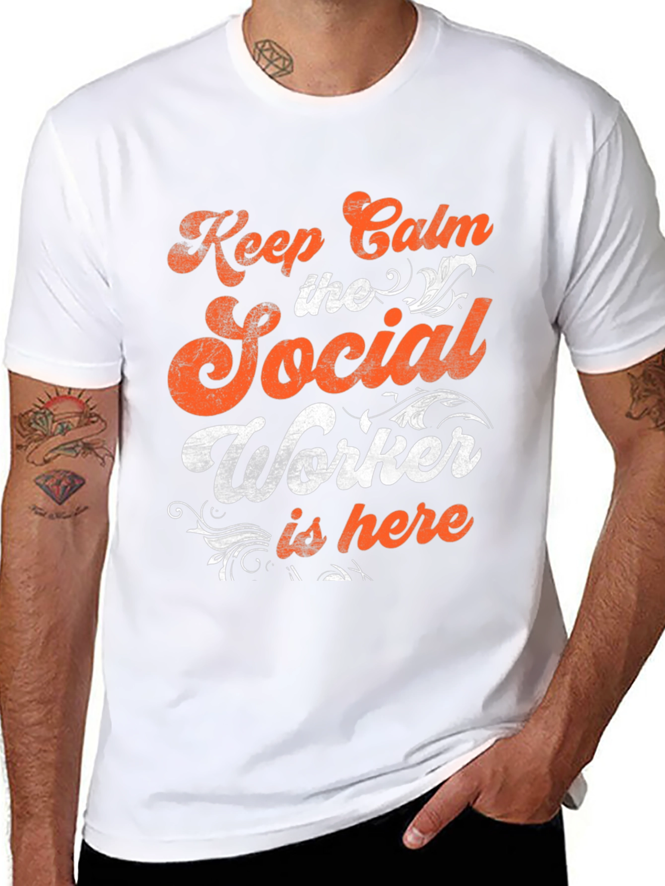Social Worker T-Shirt - Keep Calm Funny Tee