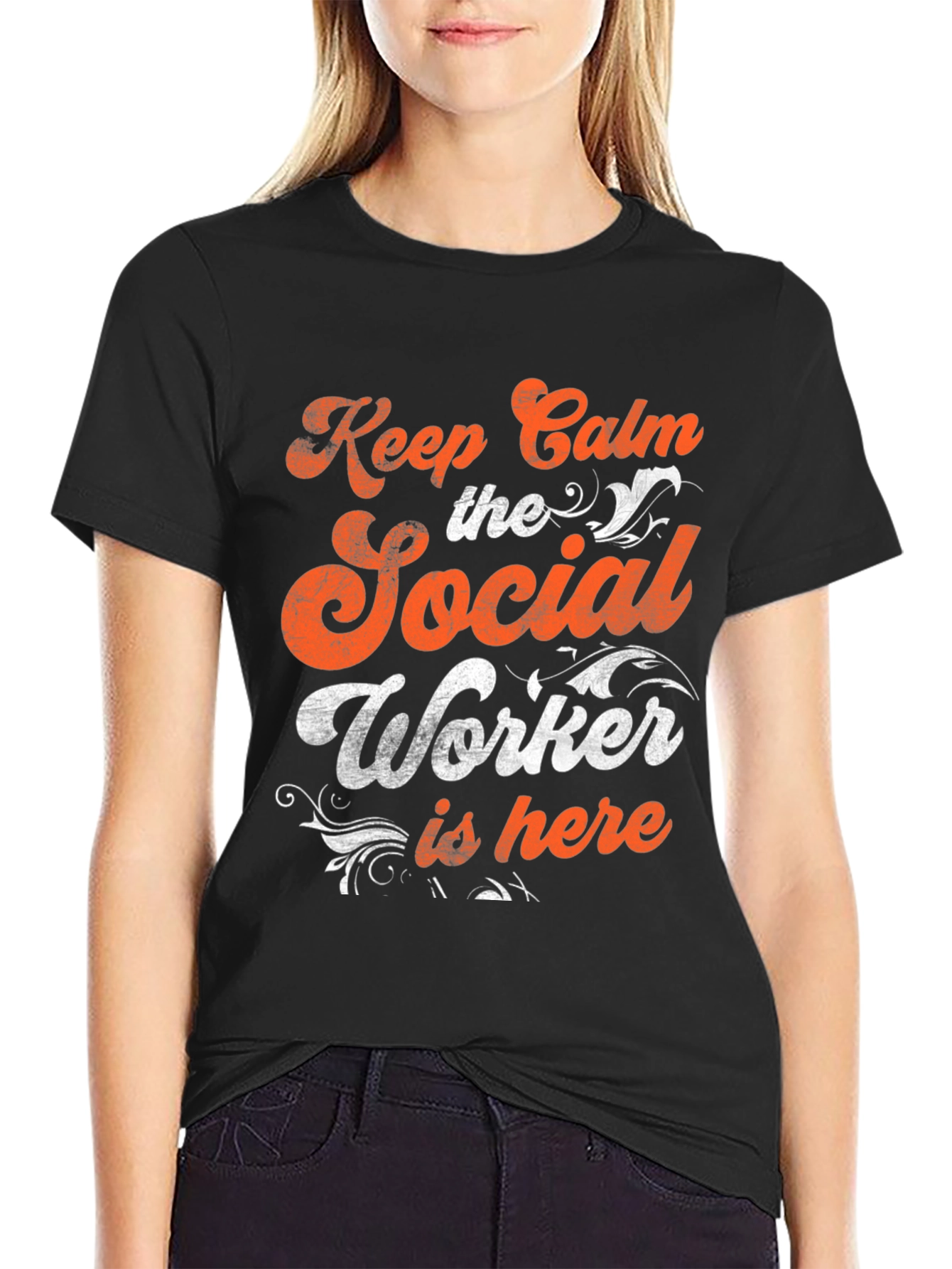 Social Worker T-Shirt - Keep Calm Funny Tee