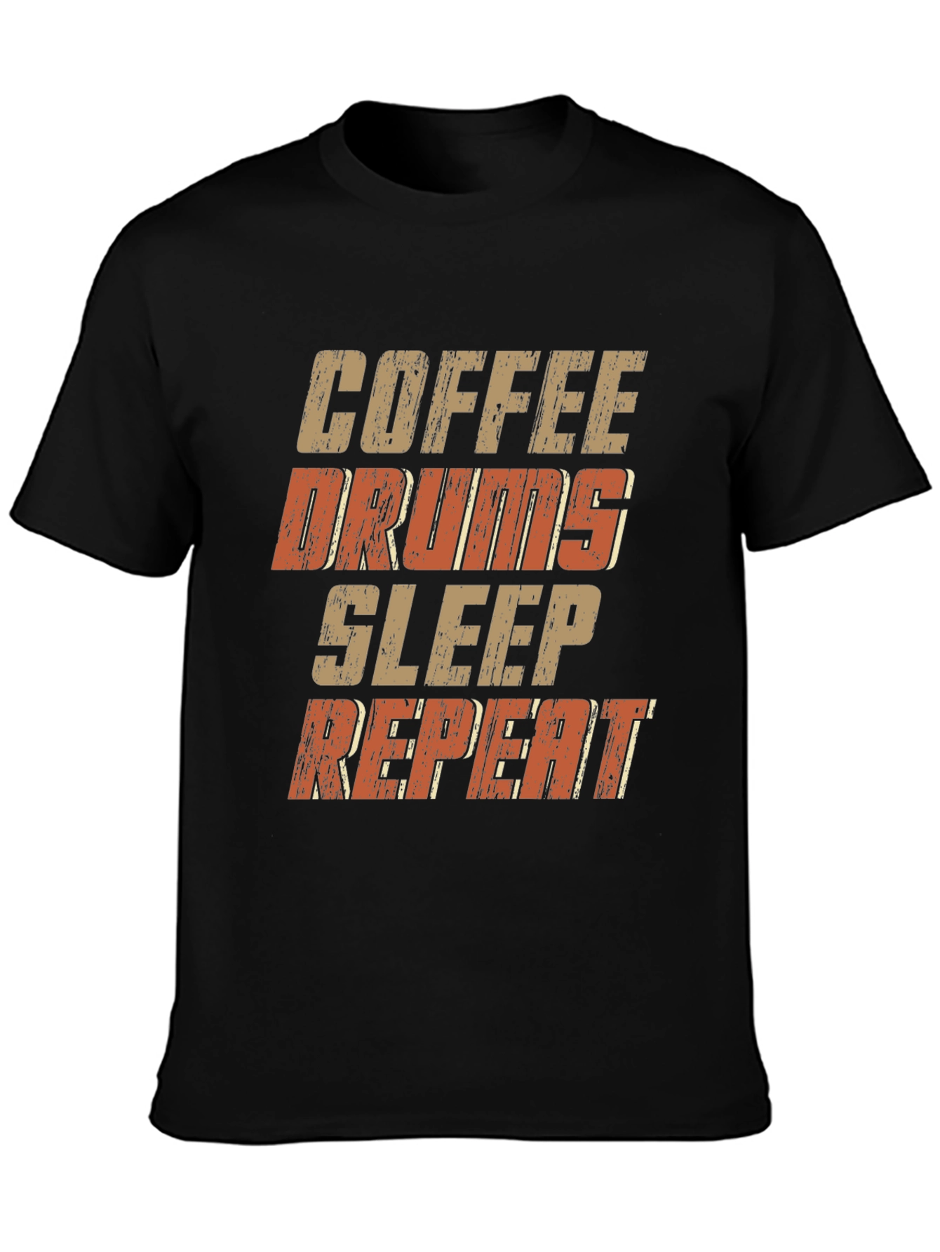 Coffee Drums Sleep Repeat Graphic Tee