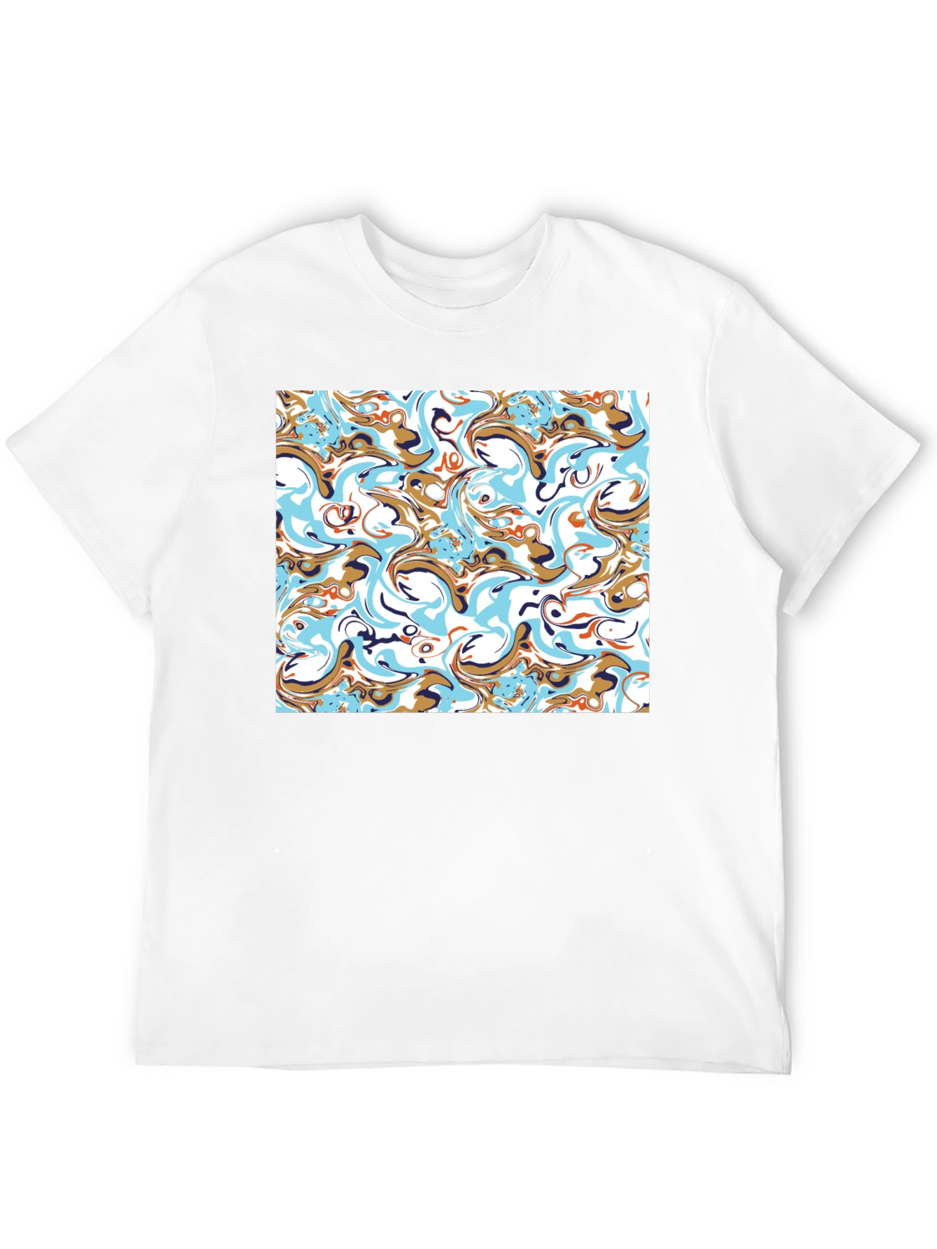 Abstract Swirl T-Shirt - Stylish Graphic Tee
