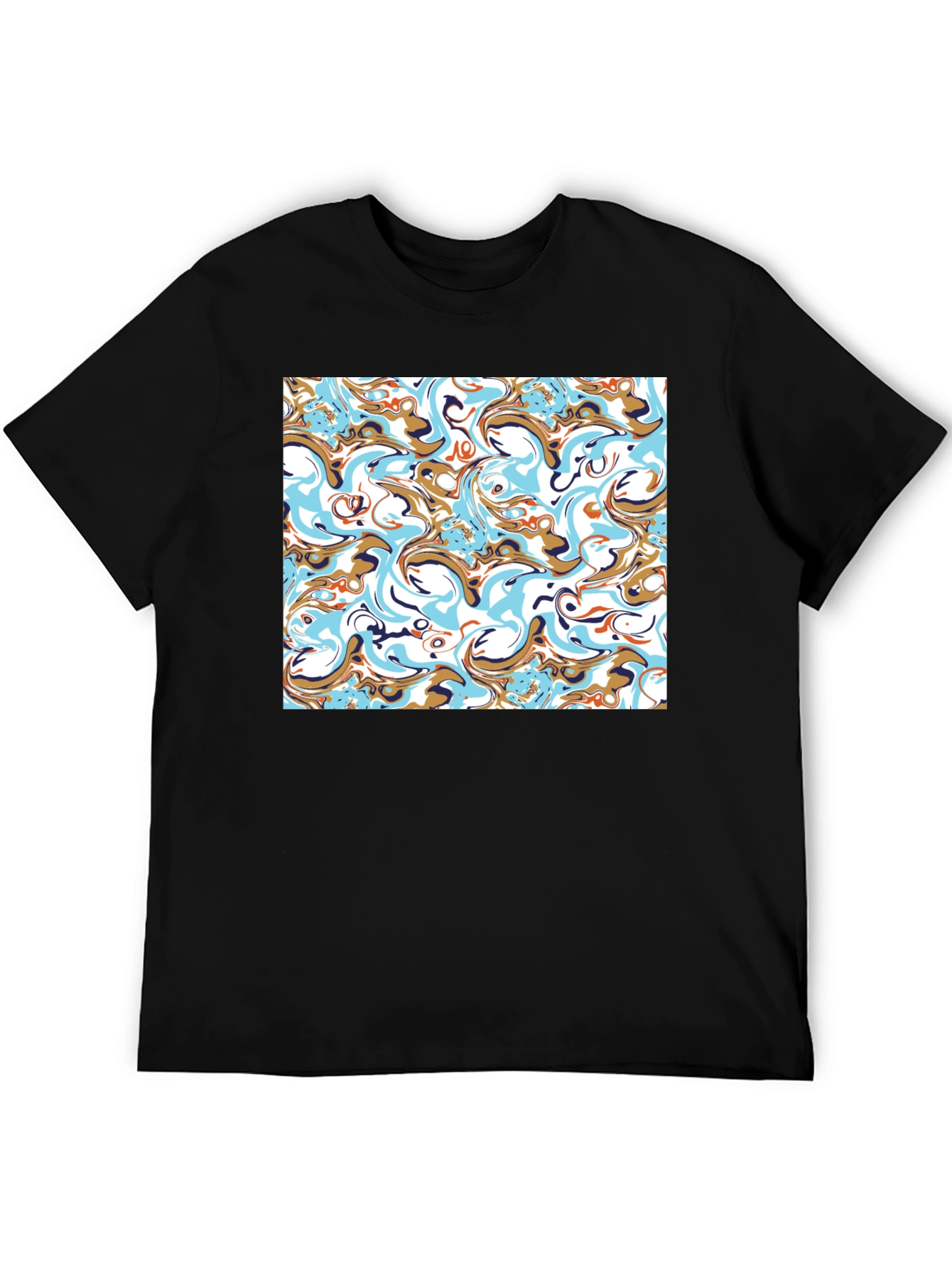 Abstract Swirl T-Shirt - Stylish Graphic Tee