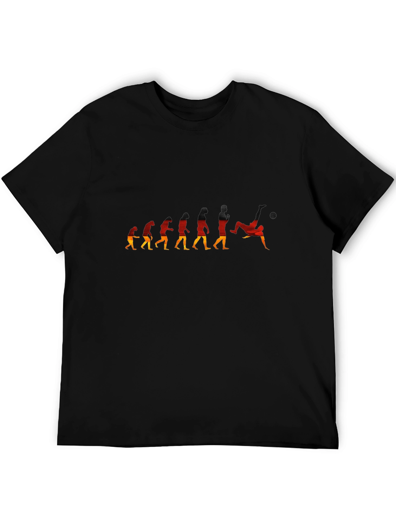 Evolution Soccer Kick T-Shirt - Black Graphic Tee
