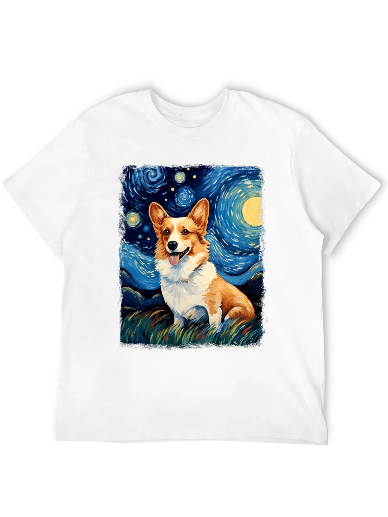 Starry Night Corgi T-Shirt