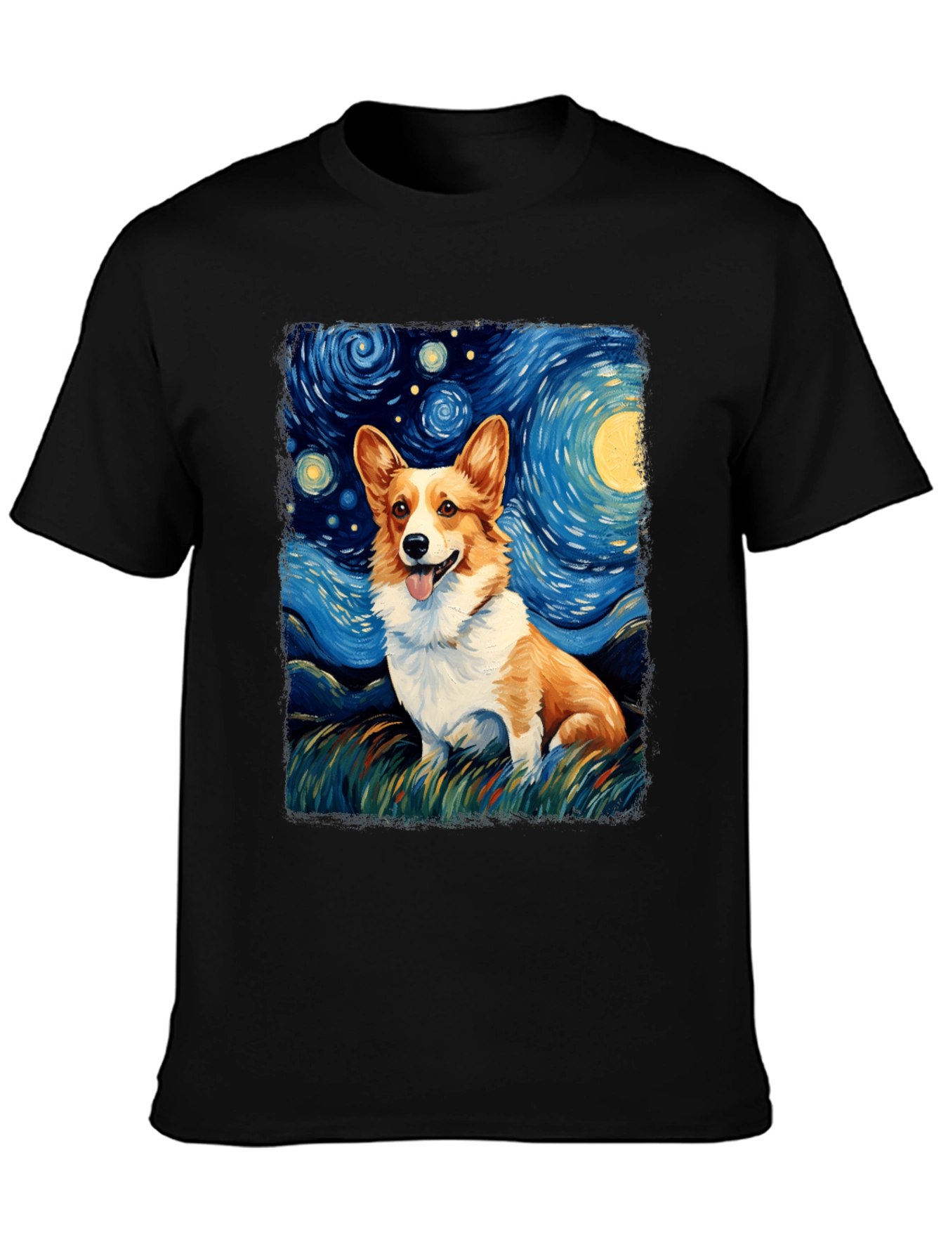 Starry Night Corgi T-Shirt