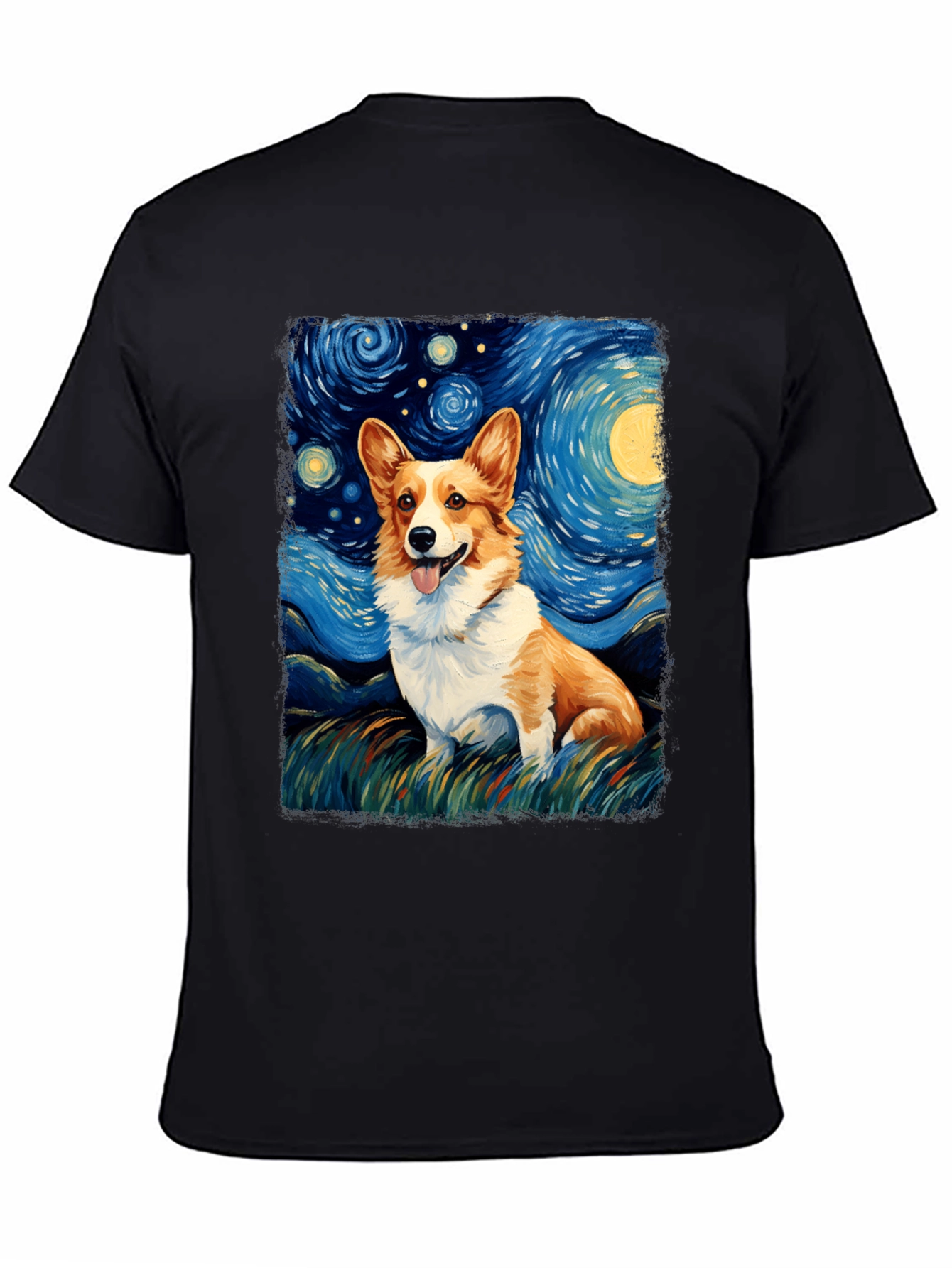 Starry Night Corgi T-Shirt