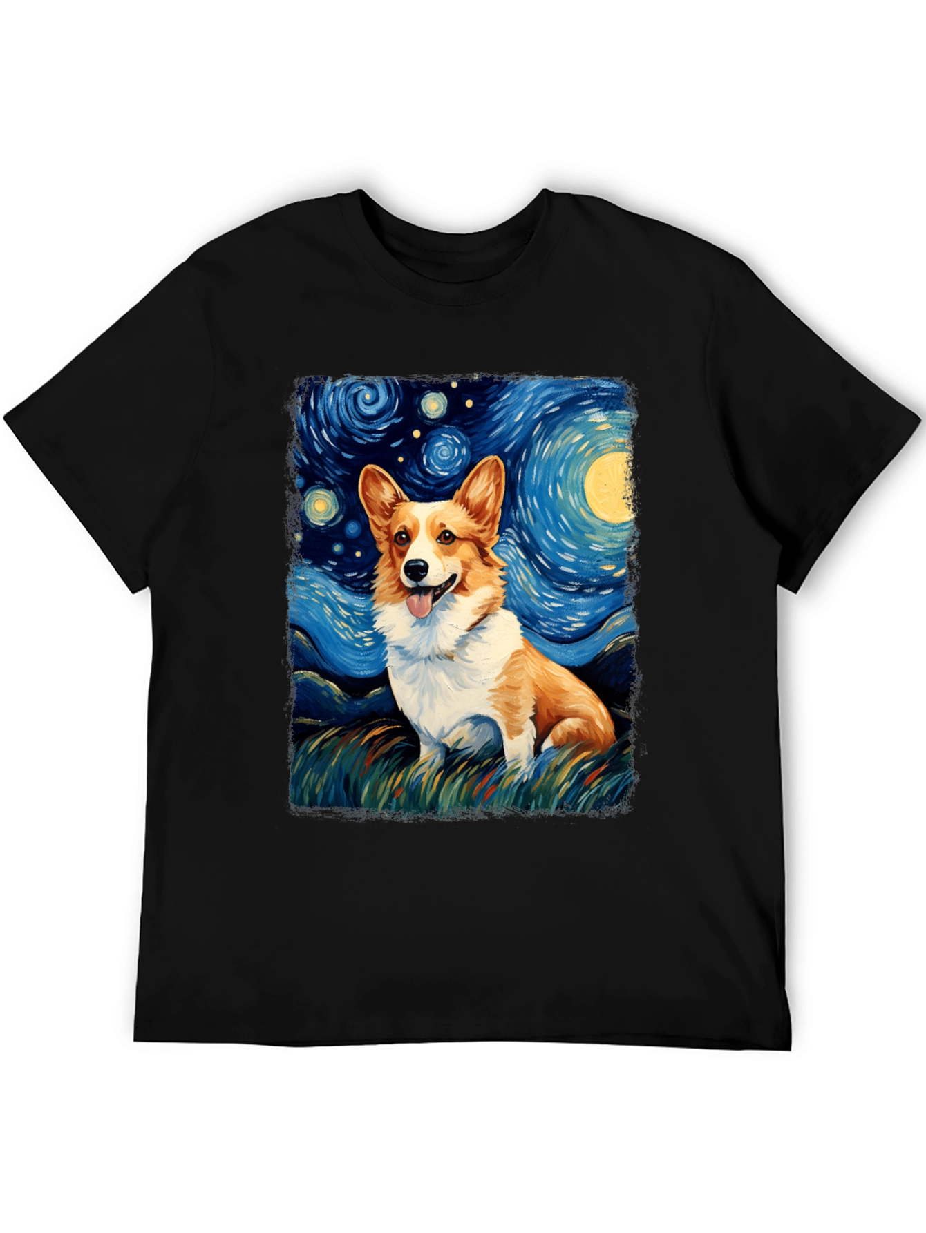 Starry Night Corgi T-Shirt