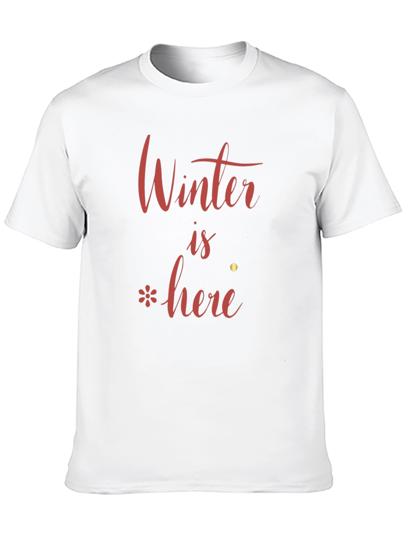 Winter is Here Black T-Shirt