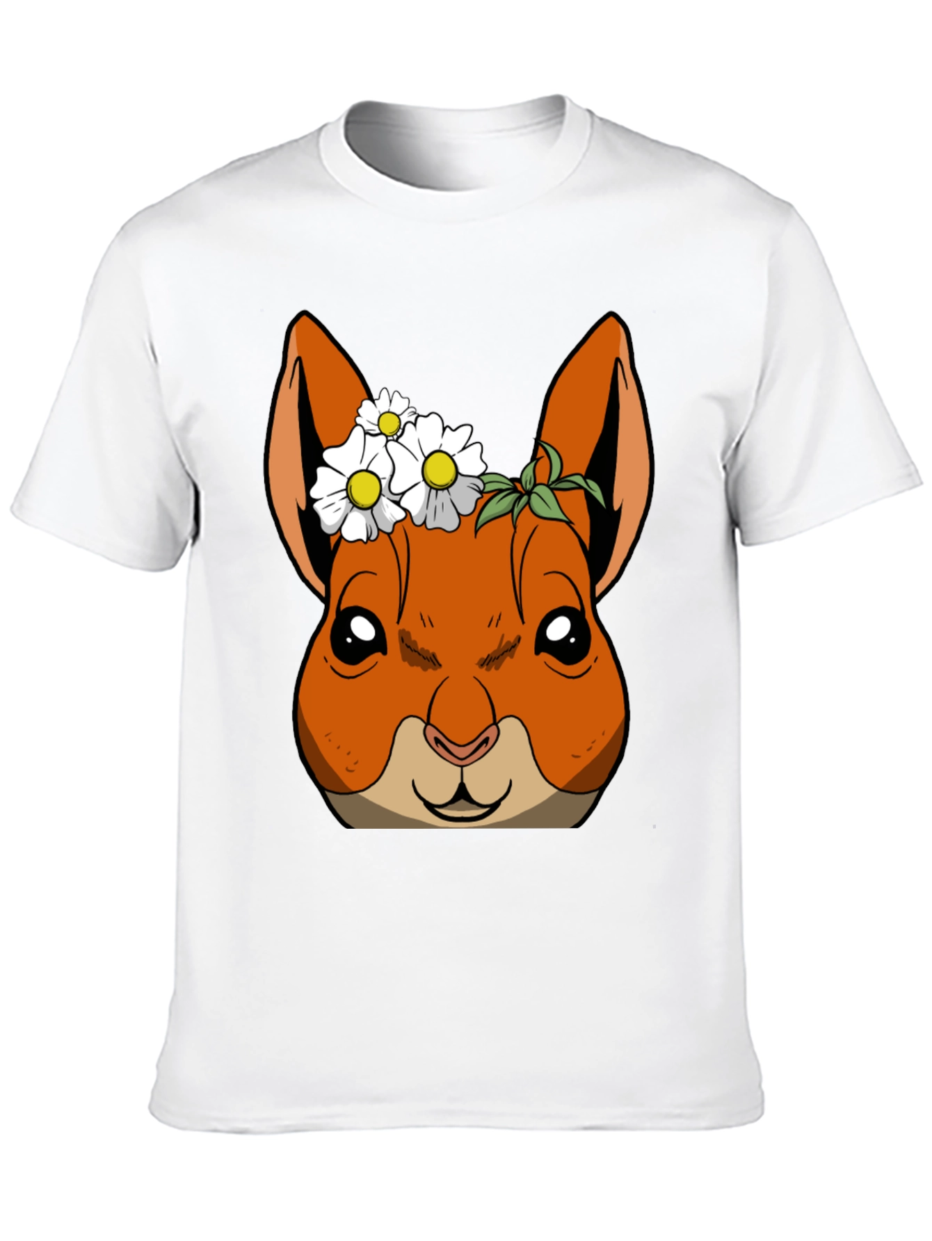 Squirrel with Daisy Crown T-Shirt
