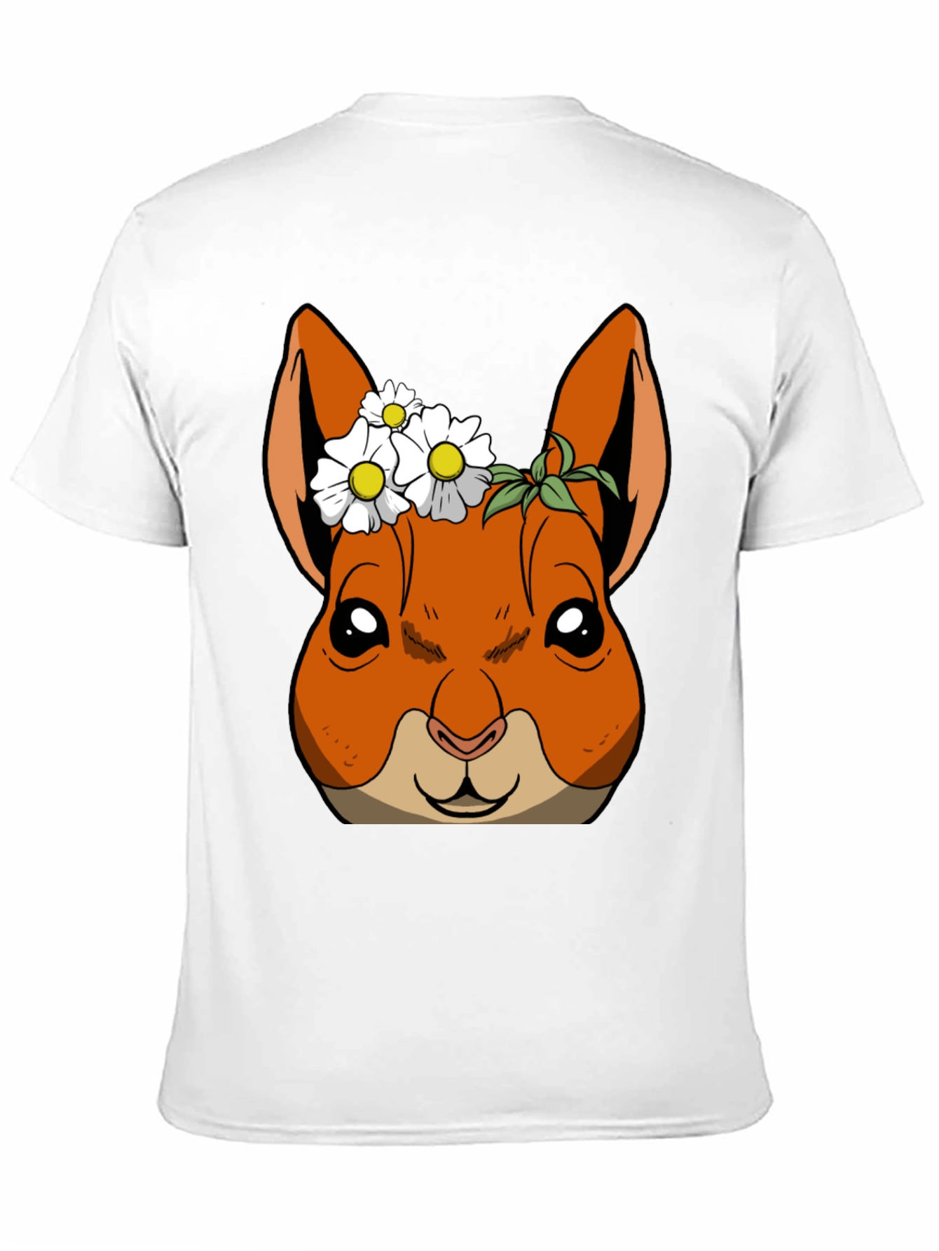 Squirrel with Daisy Crown T-Shirt