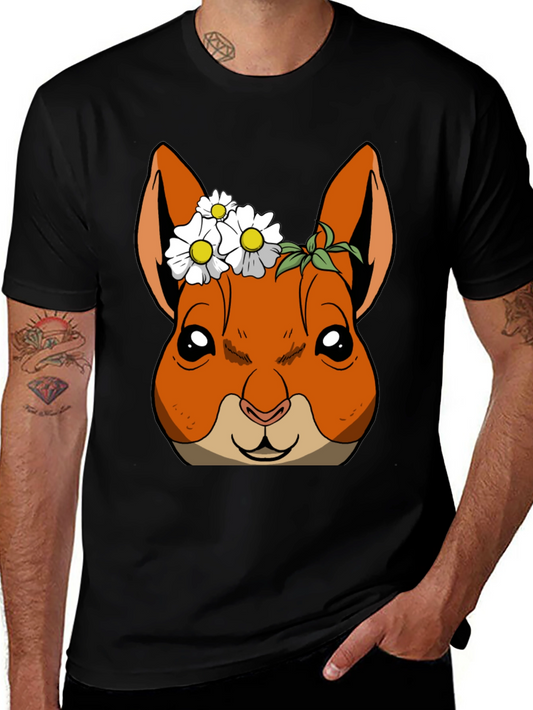Squirrel with Daisy Crown T-Shirt