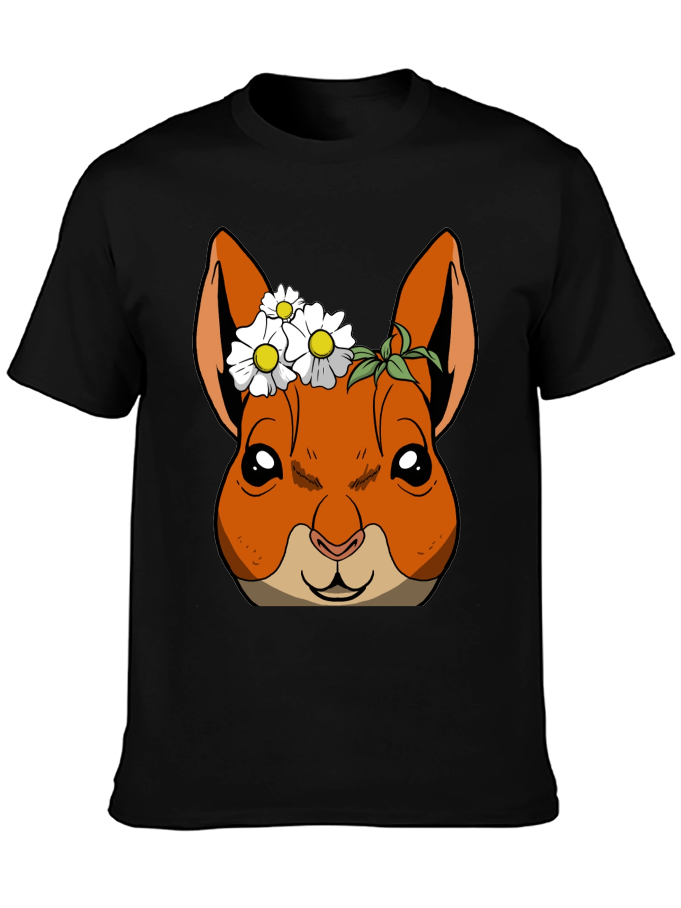 Squirrel with Daisy Crown T-Shirt