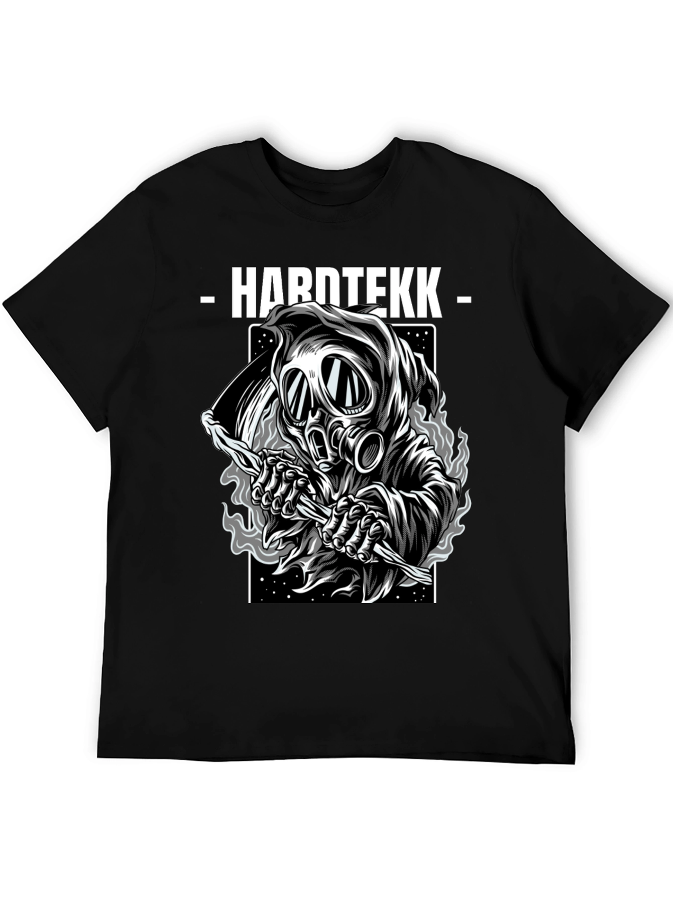 Hardtekk Reaper Graphic Tee - Unique Black T-Shirt