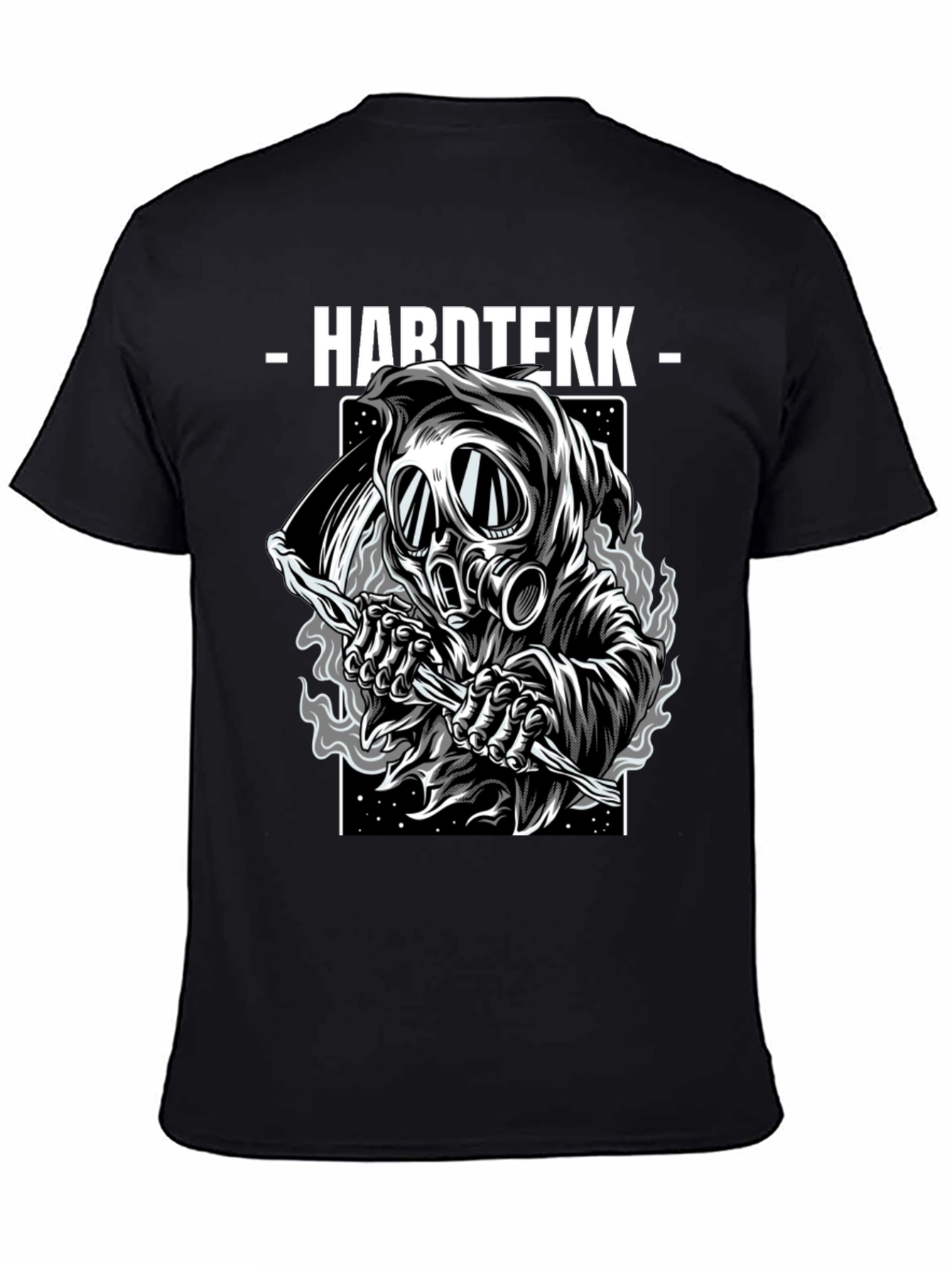 Hardtekk Reaper Graphic Tee - Unique Black T-Shirt