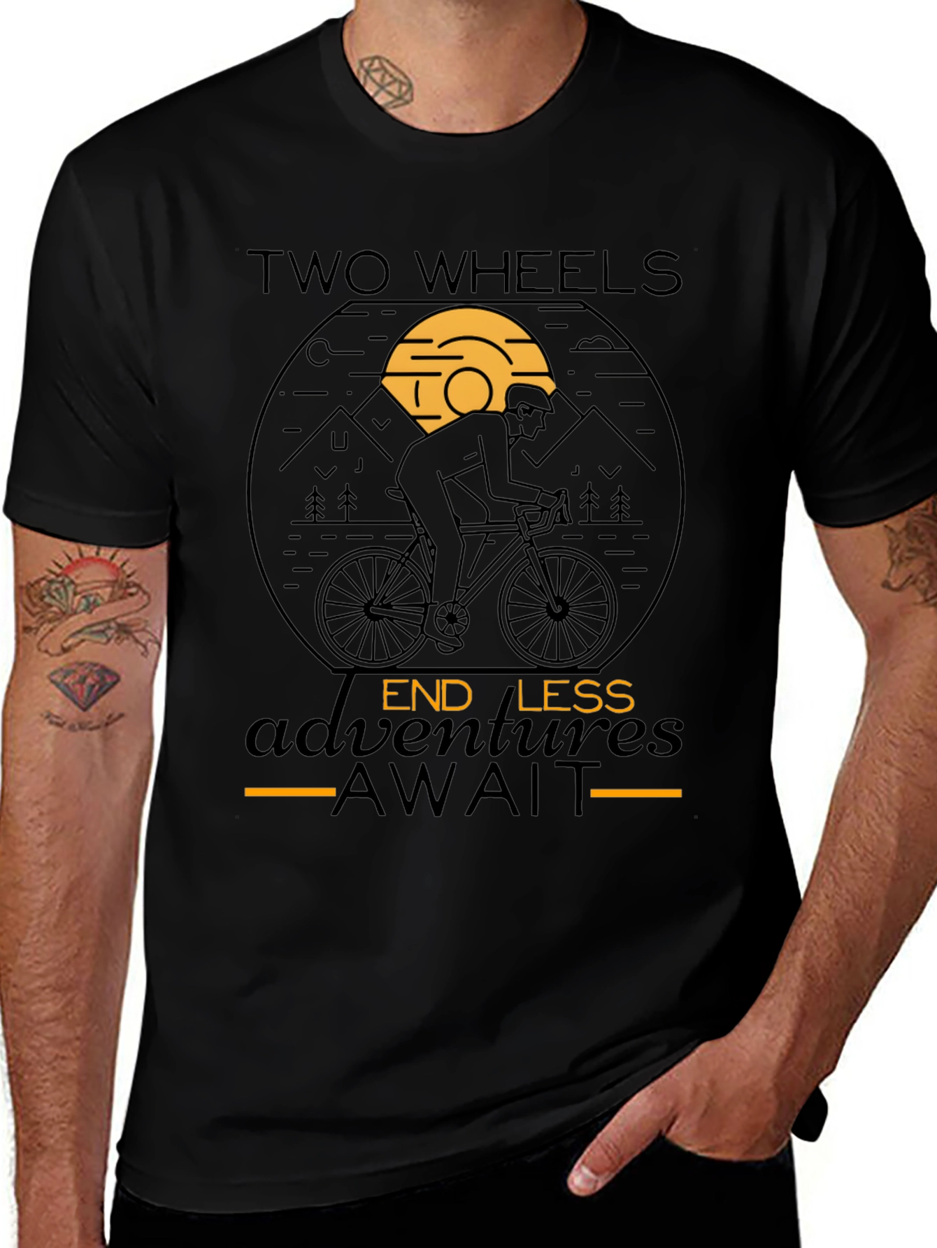 Two Wheels Endless Adventures Await T-Shirt