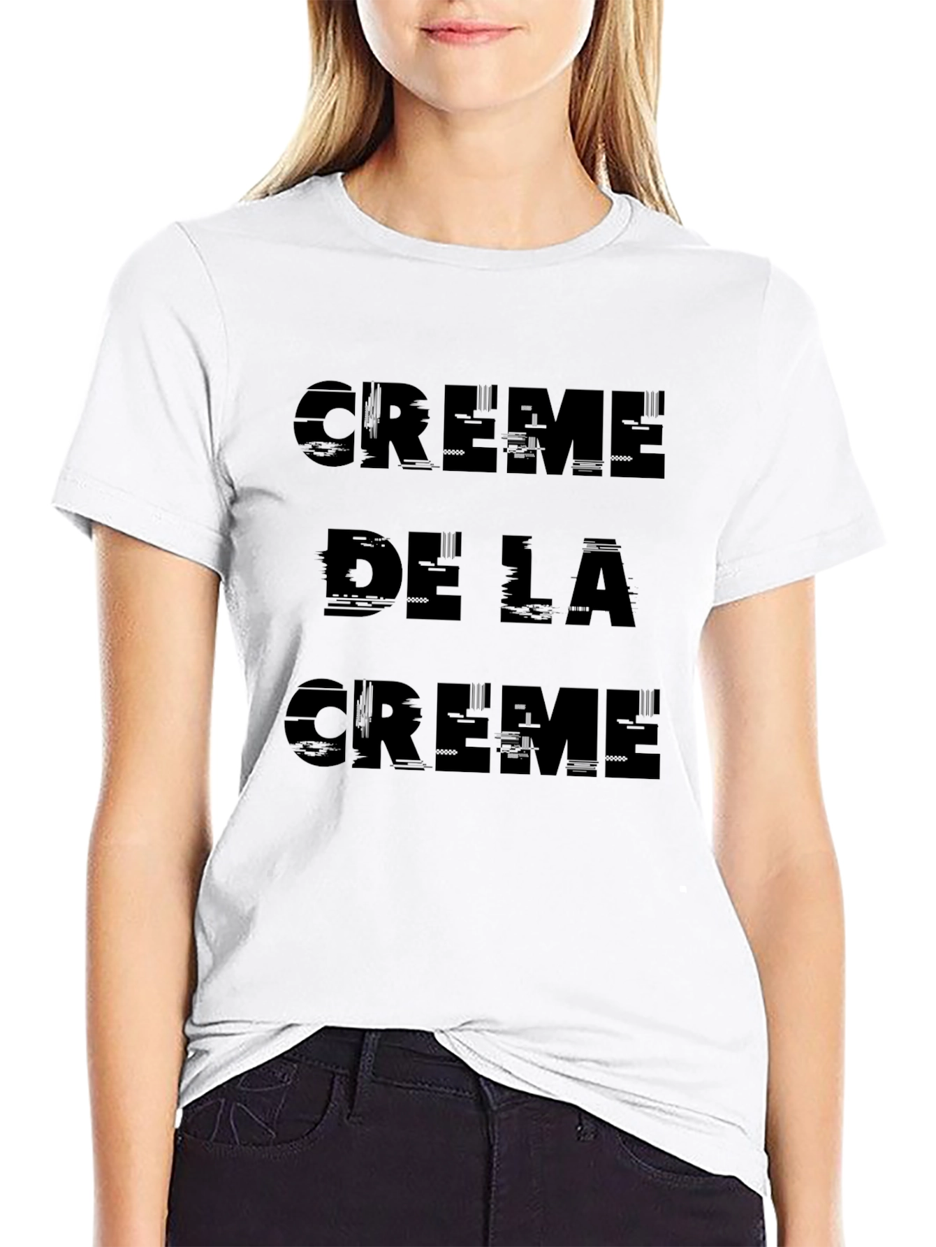 Creme De La Creme Black Graphic Tee