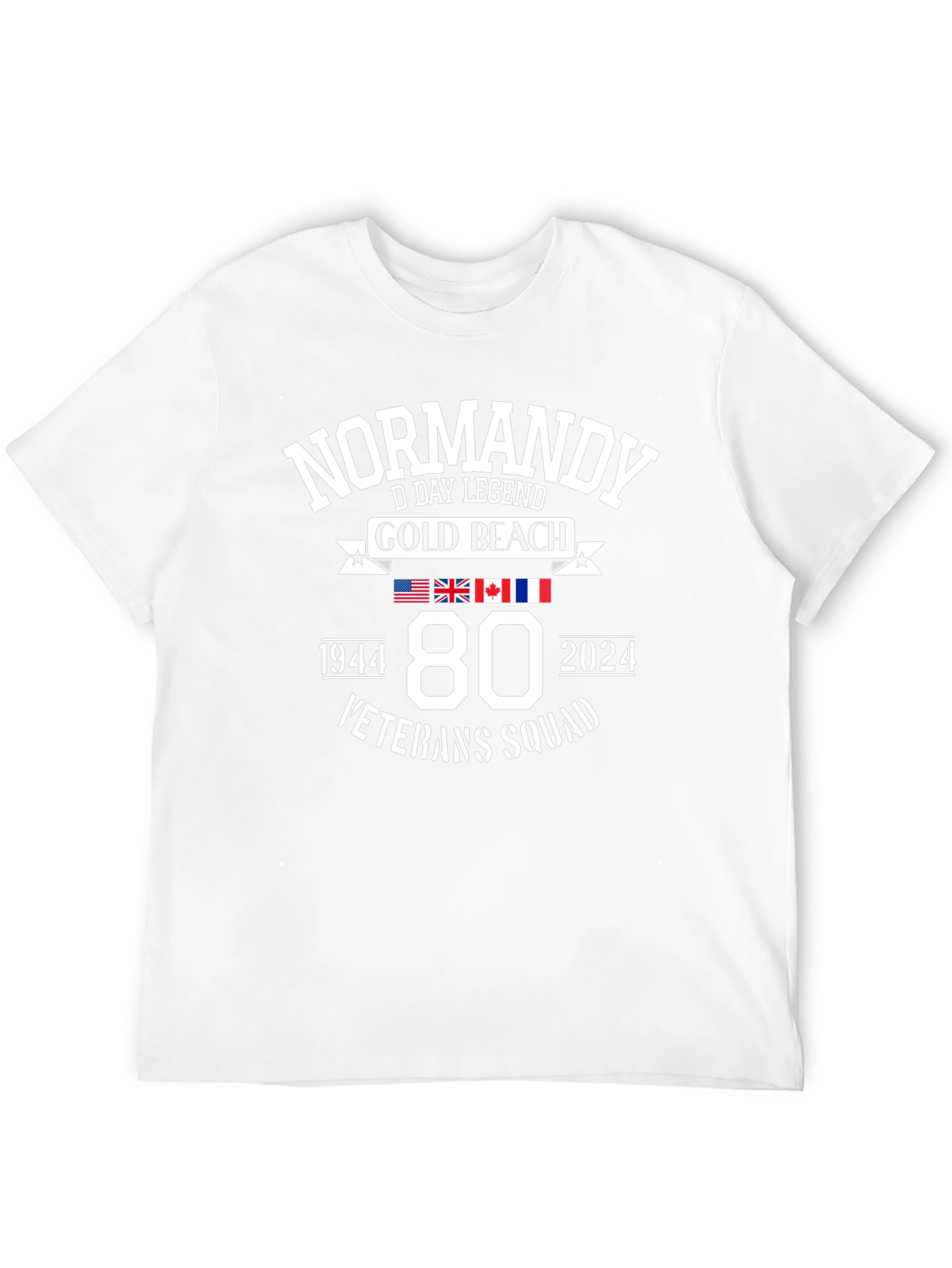 Normandy D-Day 80th Anniversary Veteran Squad T-Shirt