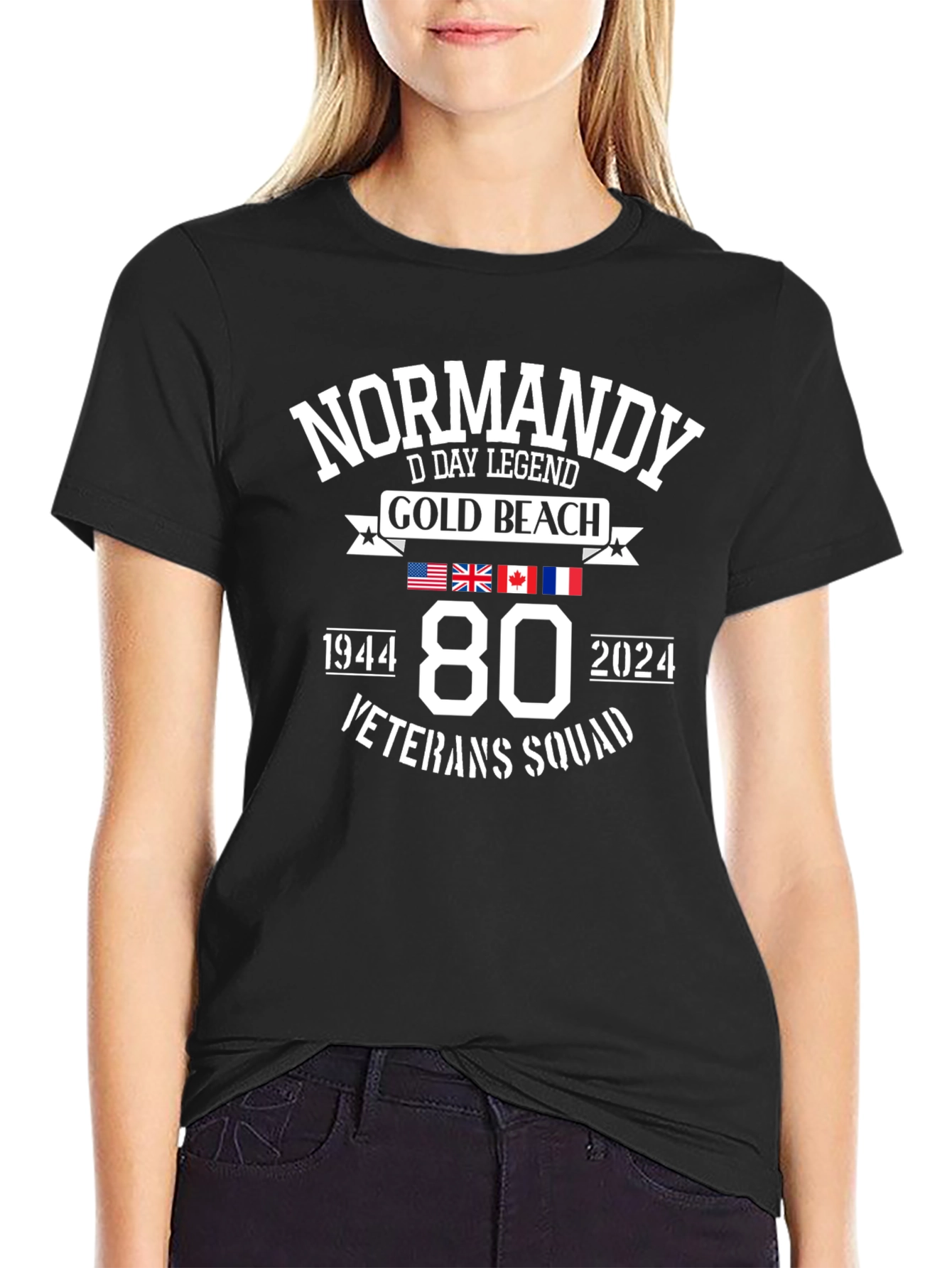 Normandy D-Day 80th Anniversary Veteran Squad T-Shirt