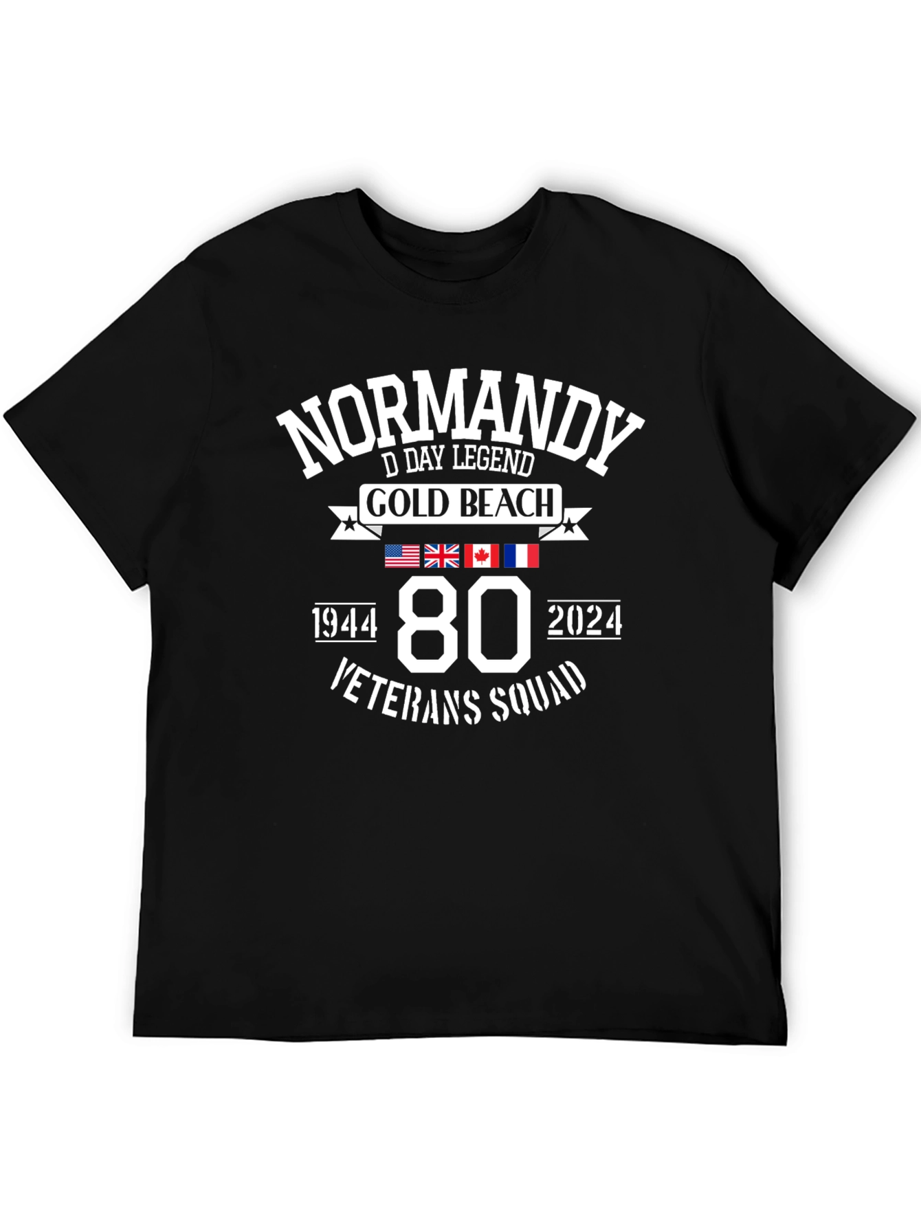 Normandy D-Day 80th Anniversary Veteran Squad T-Shirt